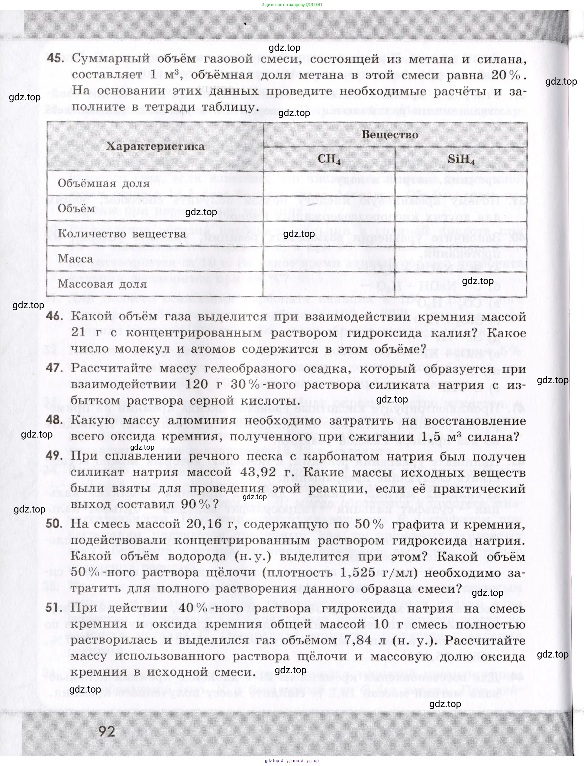 Химия, 9 класс Сборник задач и упражнений, авторы: Габриелян Олег Саргисович, Тригубчак Инесса Васильевна, издательство Просвещение, Москва, 2020, белого цвета, страница 92