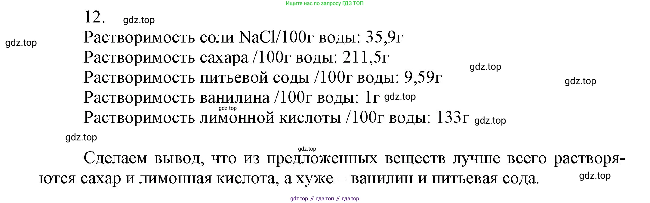 ГДЗ Химия, 9 класс Учебник, авторы: Габриелян Олег Саргисович, Остроумов Игорь Геннадьевич, Сладков Сергей Анатольевич, издательство Просвещение, Москва, 2023, белого цвета, страница 12, номер 12, Решение