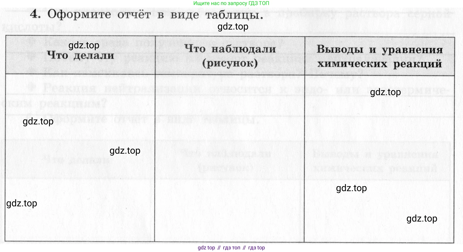 ГДЗ Химия, 9 класс Тетрадь для лабораторных опытов и практических работ, авторы: Габриелян Олег Саргисович, Аксенова Инна Васильевна, Остроумов Игорь Геннадьевич, издательство Просвещение, Москва, 2020, белого цвета, страница 16, номер 4, Условие