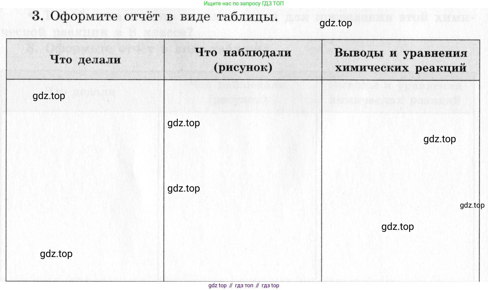 ГДЗ Химия, 9 класс Тетрадь для лабораторных опытов и практических работ, авторы: Габриелян Олег Саргисович, Аксенова Инна Васильевна, Остроумов Игорь Геннадьевич, издательство Просвещение, Москва, 2020, белого цвета, страница 20, номер 3, Условие