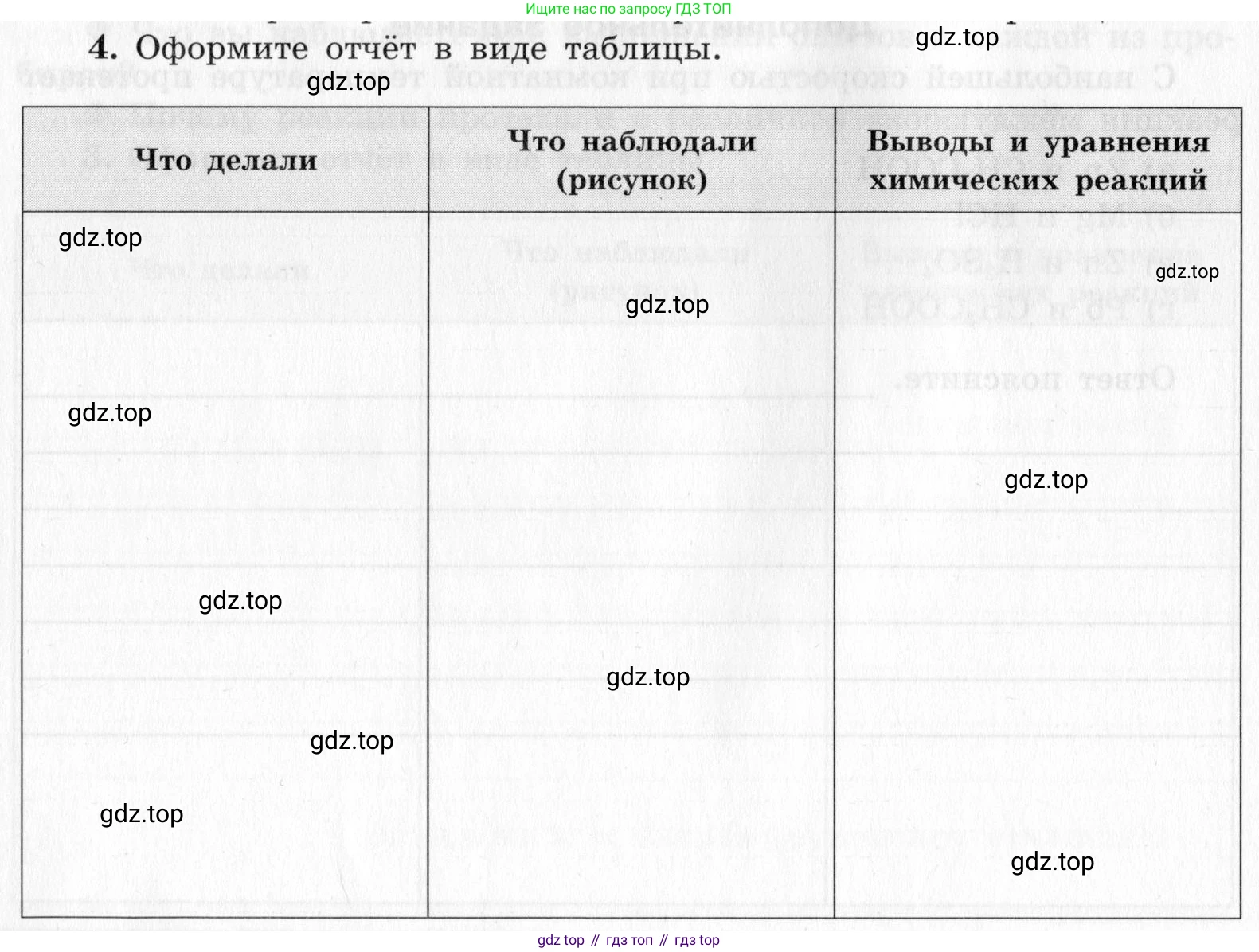 ГДЗ Химия, 9 класс Тетрадь для лабораторных опытов и практических работ, авторы: Габриелян Олег Саргисович, Аксенова Инна Васильевна, Остроумов Игорь Геннадьевич, издательство Просвещение, Москва, 2020, белого цвета, страница 26, номер 4, Условие