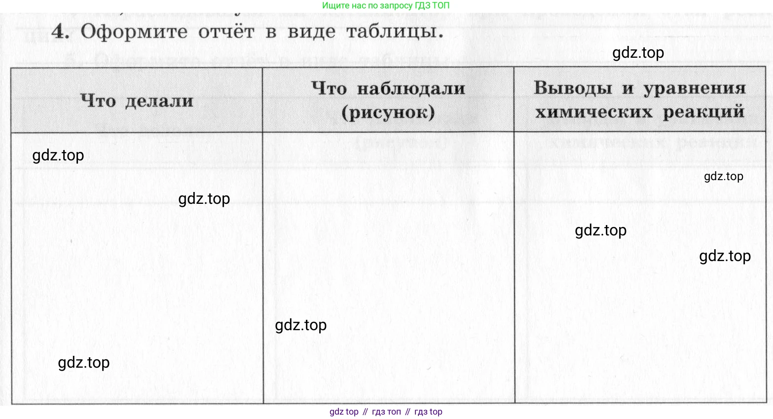 ГДЗ Химия, 9 класс Тетрадь для лабораторных опытов и практических работ, авторы: Габриелян Олег Саргисович, Аксенова Инна Васильевна, Остроумов Игорь Геннадьевич, издательство Просвещение, Москва, 2020, белого цвета, страница 34, номер 4, Условие