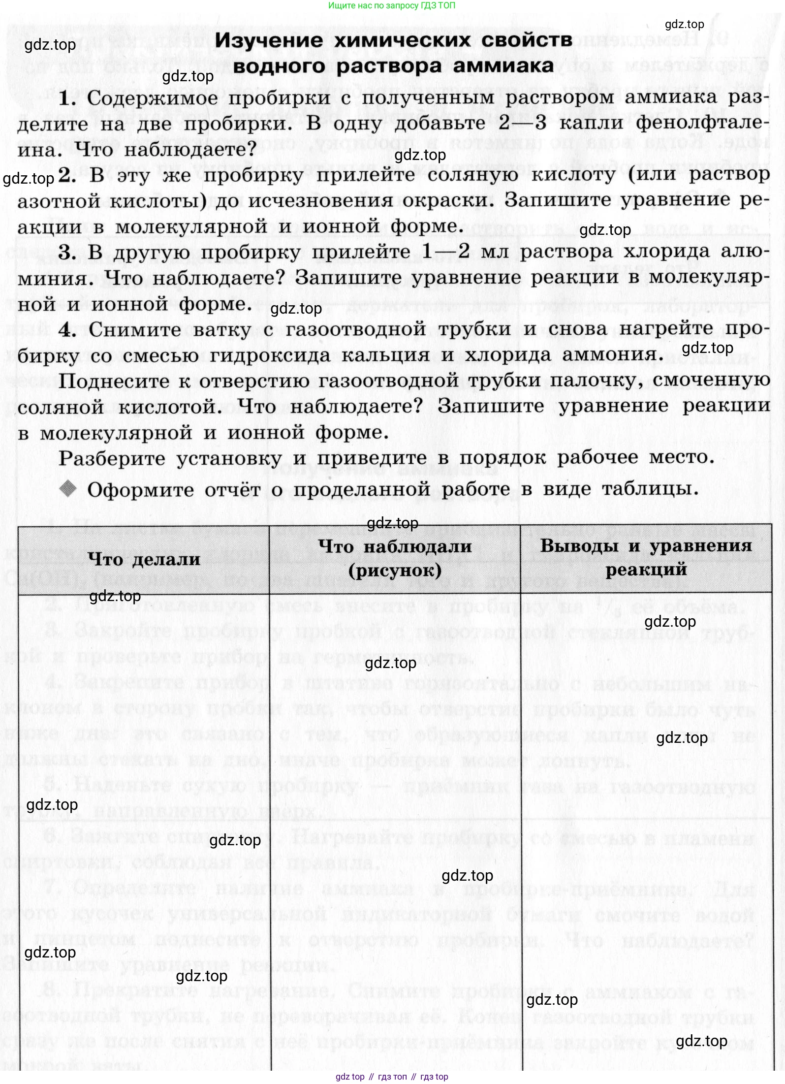 ГДЗ Химия, 9 класс Тетрадь для лабораторных опытов и практических работ, авторы: Габриелян Олег Саргисович, Аксенова Инна Васильевна, Остроумов Игорь Геннадьевич, издательство Просвещение, Москва, 2020, белого цвета, страница 114, номер 2, Условие