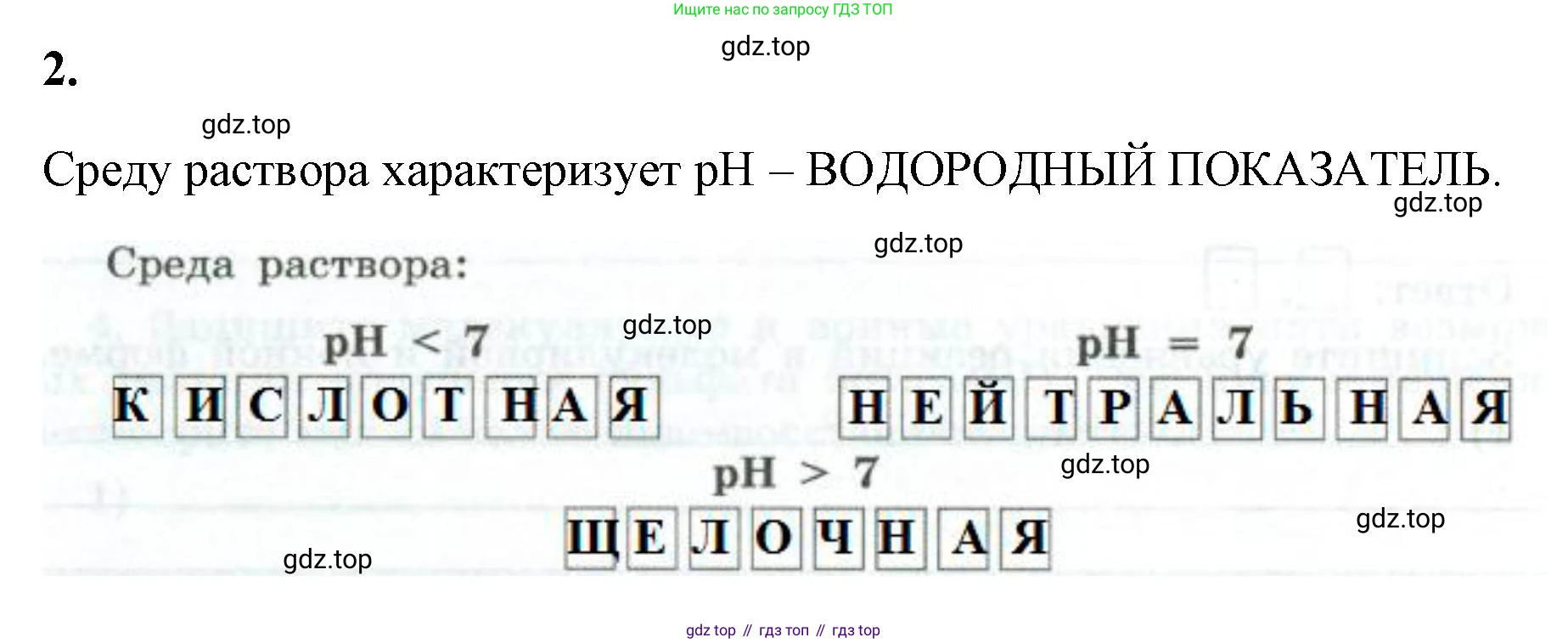 ГДЗ Химия, 9 класс рабочая тетрадь, авторы: Габриелян Олег Саргисович, Сладков Сергей Анатольевич, Остроумов Игорь Геннадьевич, издательство Просвещение, Москва, 2023, белого цвета, страница 40, номер 2, Решение