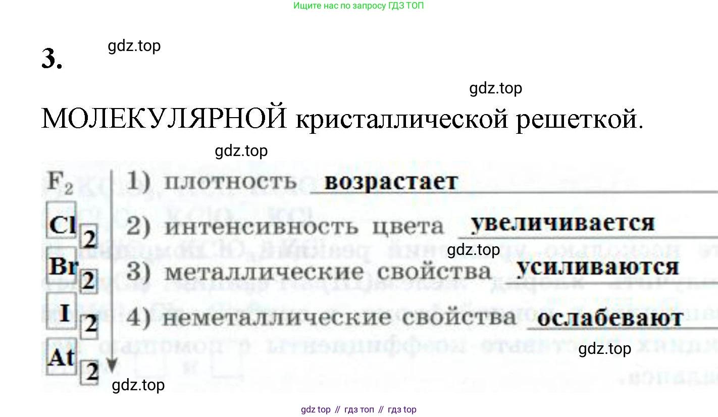 ГДЗ Химия, 9 класс рабочая тетрадь, авторы: Габриелян Олег Саргисович, Сладков Сергей Анатольевич, Остроумов Игорь Геннадьевич, издательство Просвещение, Москва, 2023, белого цвета, страница 47, номер 3, Решение