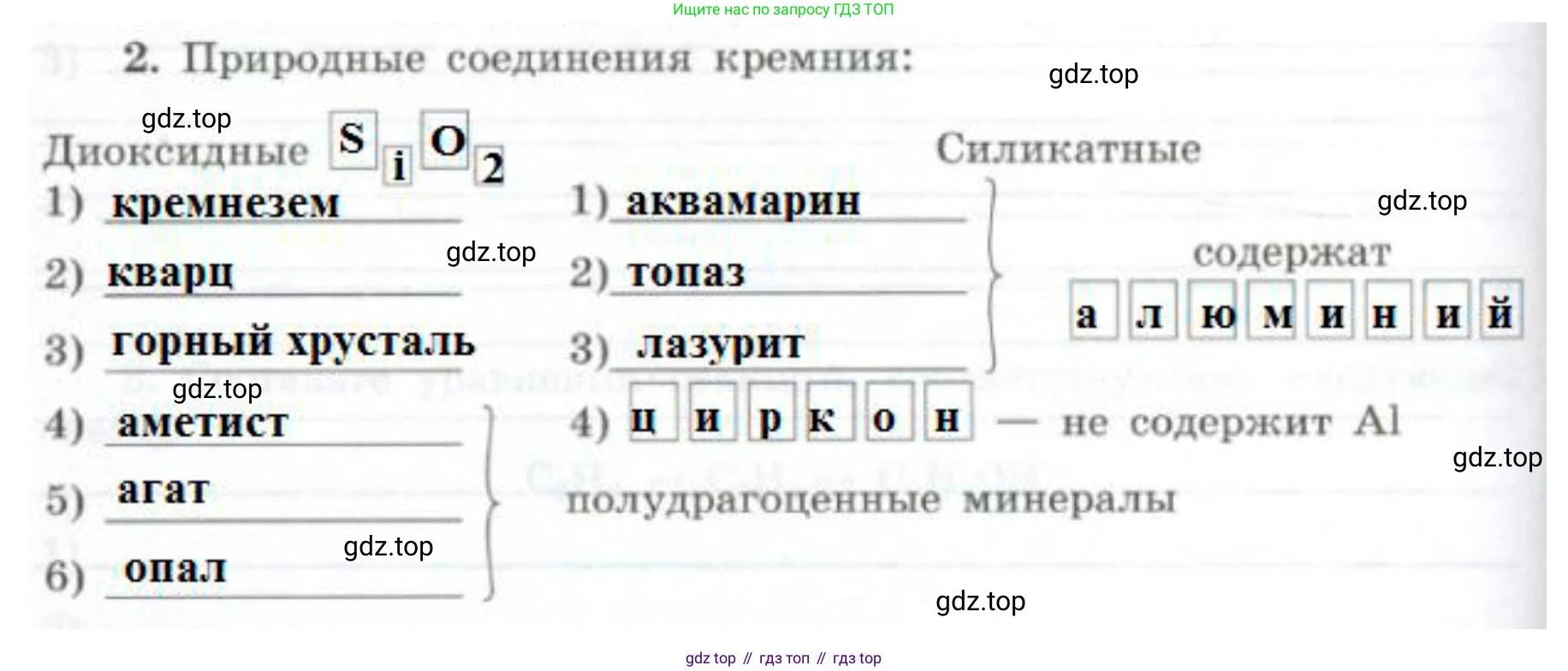 ГДЗ Химия, 9 класс рабочая тетрадь, авторы: Габриелян Олег Саргисович, Сладков Сергей Анатольевич, Остроумов Игорь Геннадьевич, издательство Просвещение, Москва, 2023, белого цвета, страница 102, номер 2, Решение
