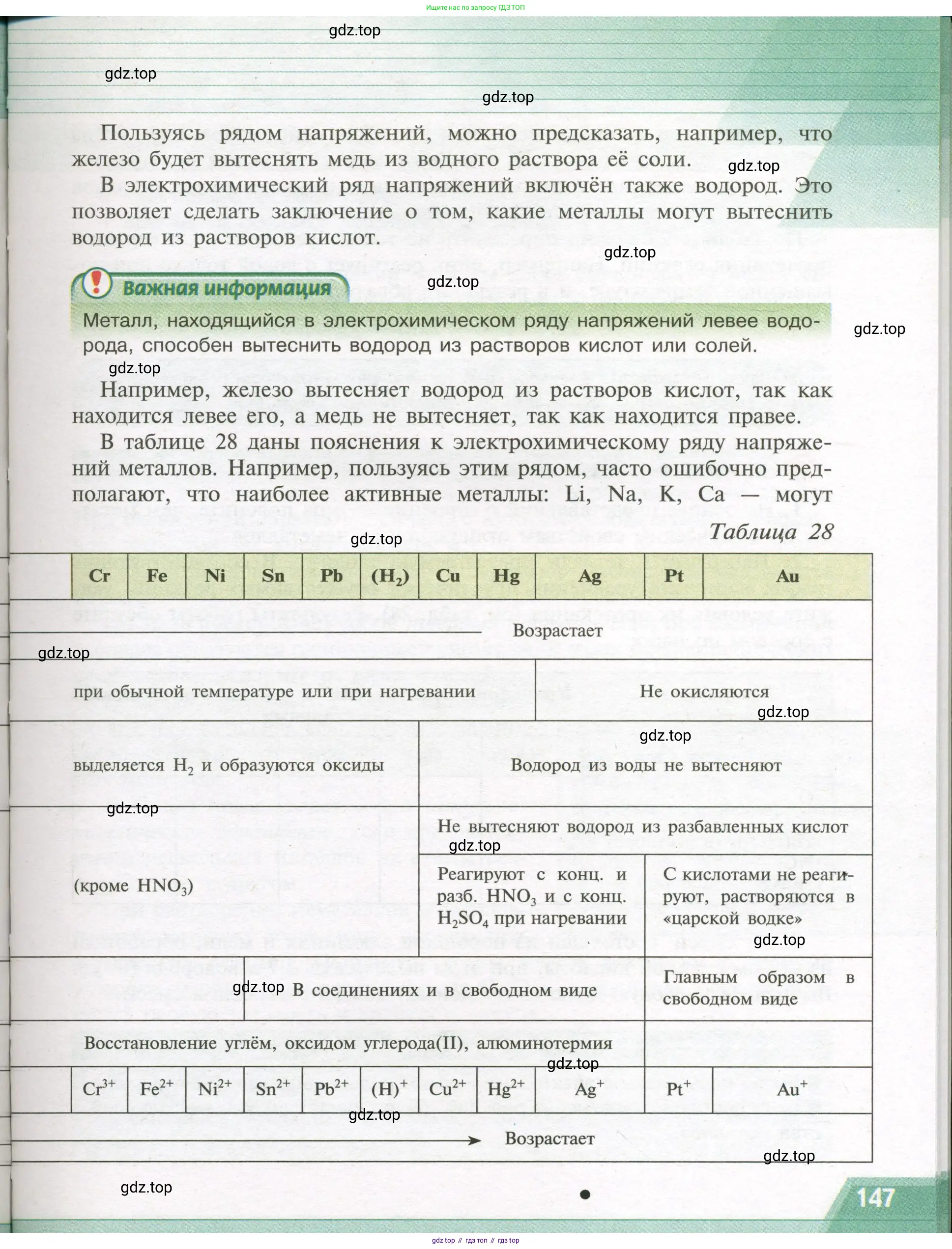 Химия, 9 класс Учебник, авторы: Рудзитис Гунтис Екабович, Фельдман Фриц Генрихович, издательство Просвещение, Москва, 2019 - 2023, зелёного цвета, страница 147
