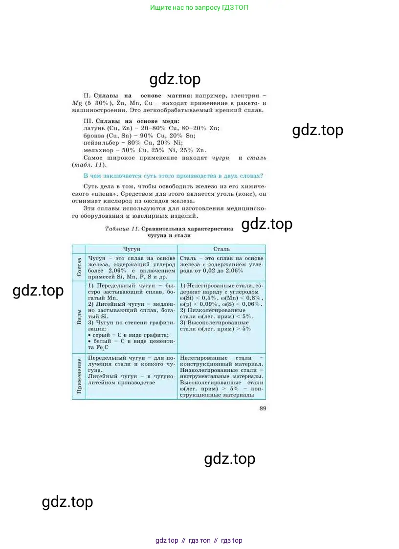 Химия, 9 класс Учебник, авторы: Усманова Майкамал Бигалиевна, Сакарьянова Куралай Назымовна, Сахариева Балнур Назымовна, издательство Атамұра, Алматы, 2019, голубого цвета, страница 89