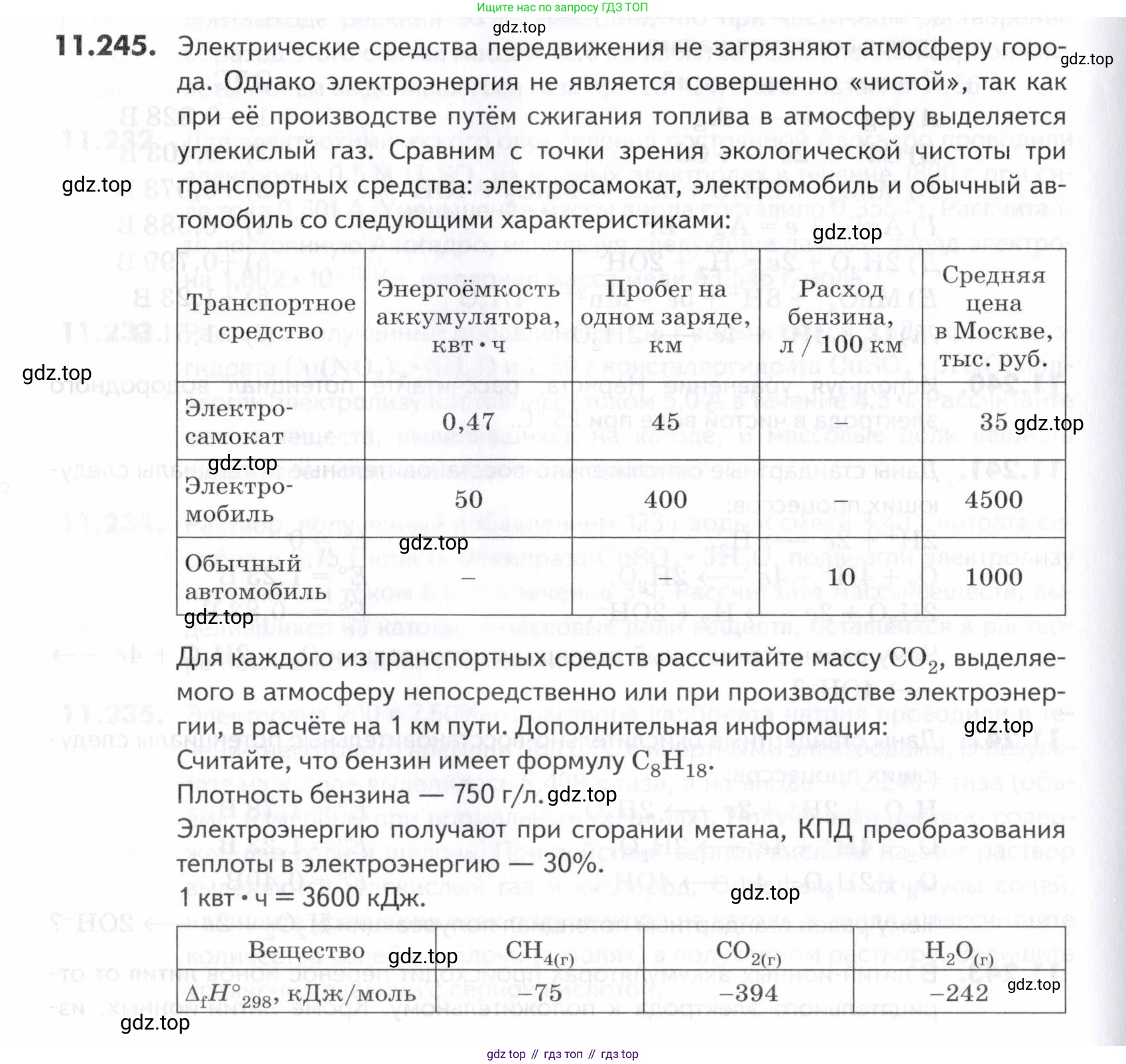 ГДЗ Химия, 10-11 класс Задачник, авторы: Еремин Вадим Владимирович, Дроздов Андрей Анатольевич, Ромашов Леонид Владимирович, издательство Просвещение, Москва, 2023, белого цвета, страница 328, номер 245, Условие