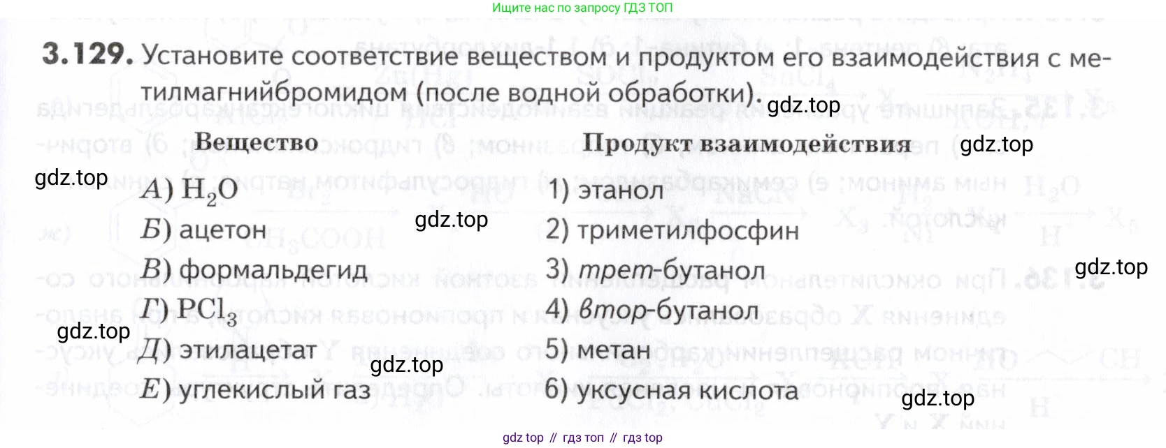 ГДЗ Химия, 10-11 класс Задачник, авторы: Еремин Вадим Владимирович, Дроздов Андрей Анатольевич, Ромашов Леонид Владимирович, издательство Просвещение, Москва, 2023, белого цвета, страница 105, номер 129, Условие