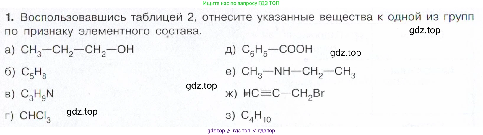 ГДЗ Химия, 10 класс Учебник, авторы: Габриелян Олег Саргисович, Остроумов Игорь Геннадьевич, Сладков Сергей Анатольевич, издательство Просвещение, Москва, 2021, белого цвета, страница 32, номер 1, Условие