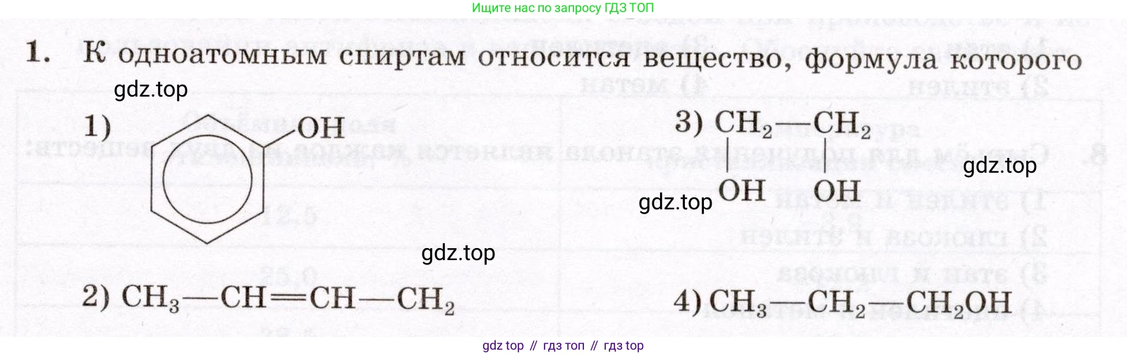 ГДЗ Химия, 10 класс Проверочные и контрольные работы, авторы: Габриелян Олег Саргисович, Лысова Галина Георгиевна, издательство Просвещение, Москва, 2022, белого цвета, страница 61, номер 1, Условие