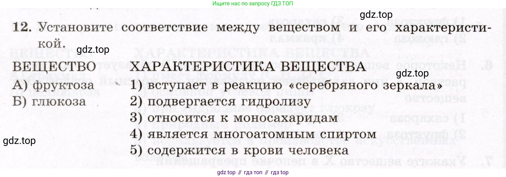 ГДЗ Химия, 10 класс Проверочные и контрольные работы, авторы: Габриелян Олег Саргисович, Лысова Галина Георгиевна, издательство Просвещение, Москва, 2022, белого цвета, страница 94, номер 12, Условие