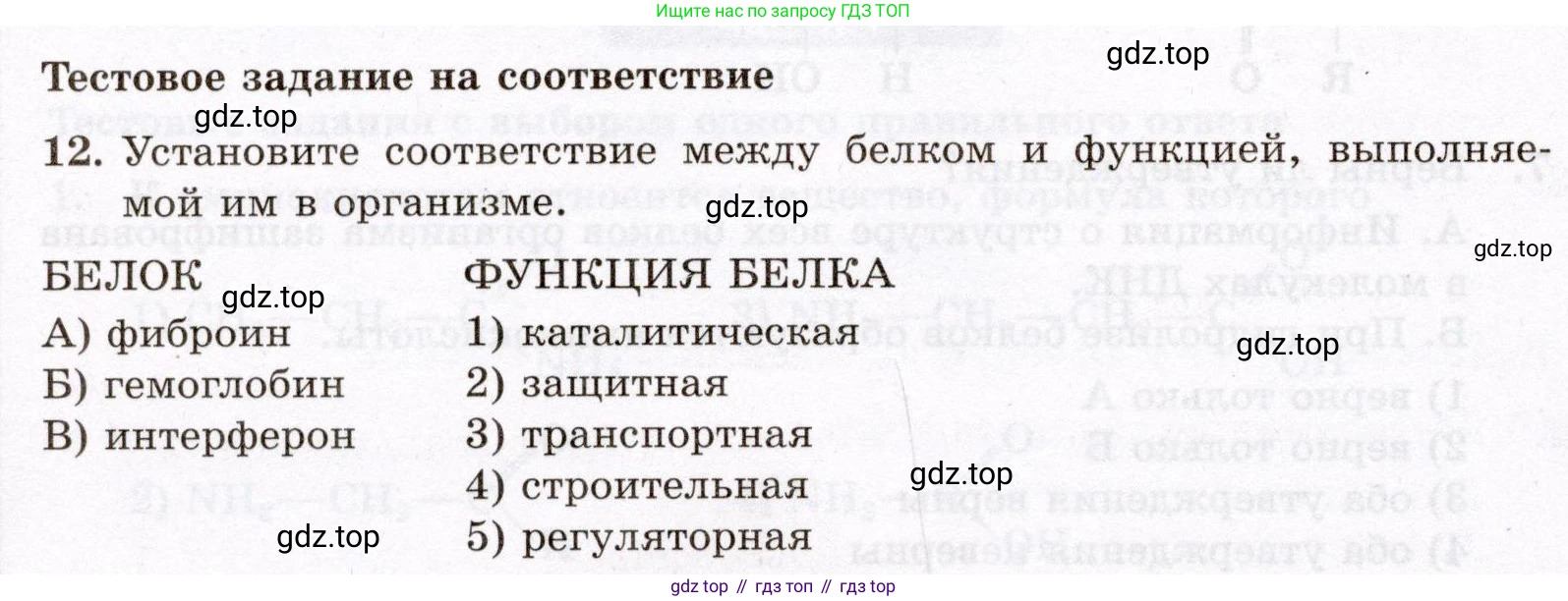 ГДЗ Химия, 10 класс Проверочные и контрольные работы, авторы: Габриелян Олег Саргисович, Лысова Галина Георгиевна, издательство Просвещение, Москва, 2022, белого цвета, страница 104, номер 12, Условие