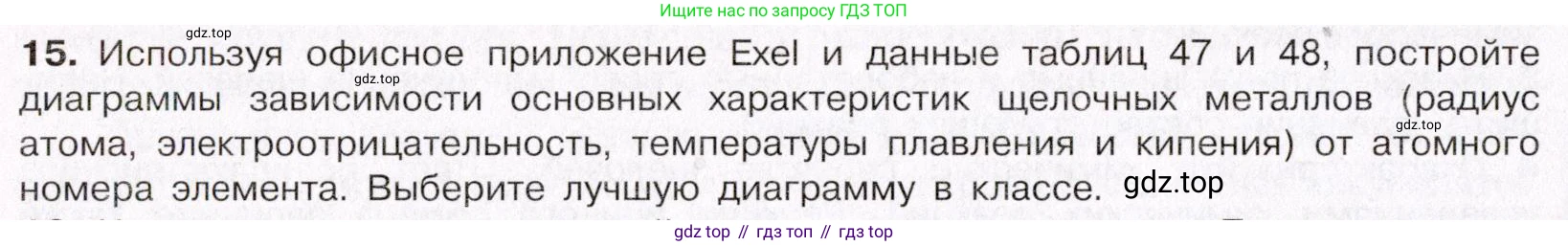 ГДЗ Химия, 11 класс Учебник, авторы: Габриелян Олег Саргисович, Остроумов Игорь Геннадьевич, Сладков Сергей Анатольевич, Левкин Антон Николаевич, издательство Просвещение, Москва, 2021, белого цвета, страница 366, номер 15, Условие