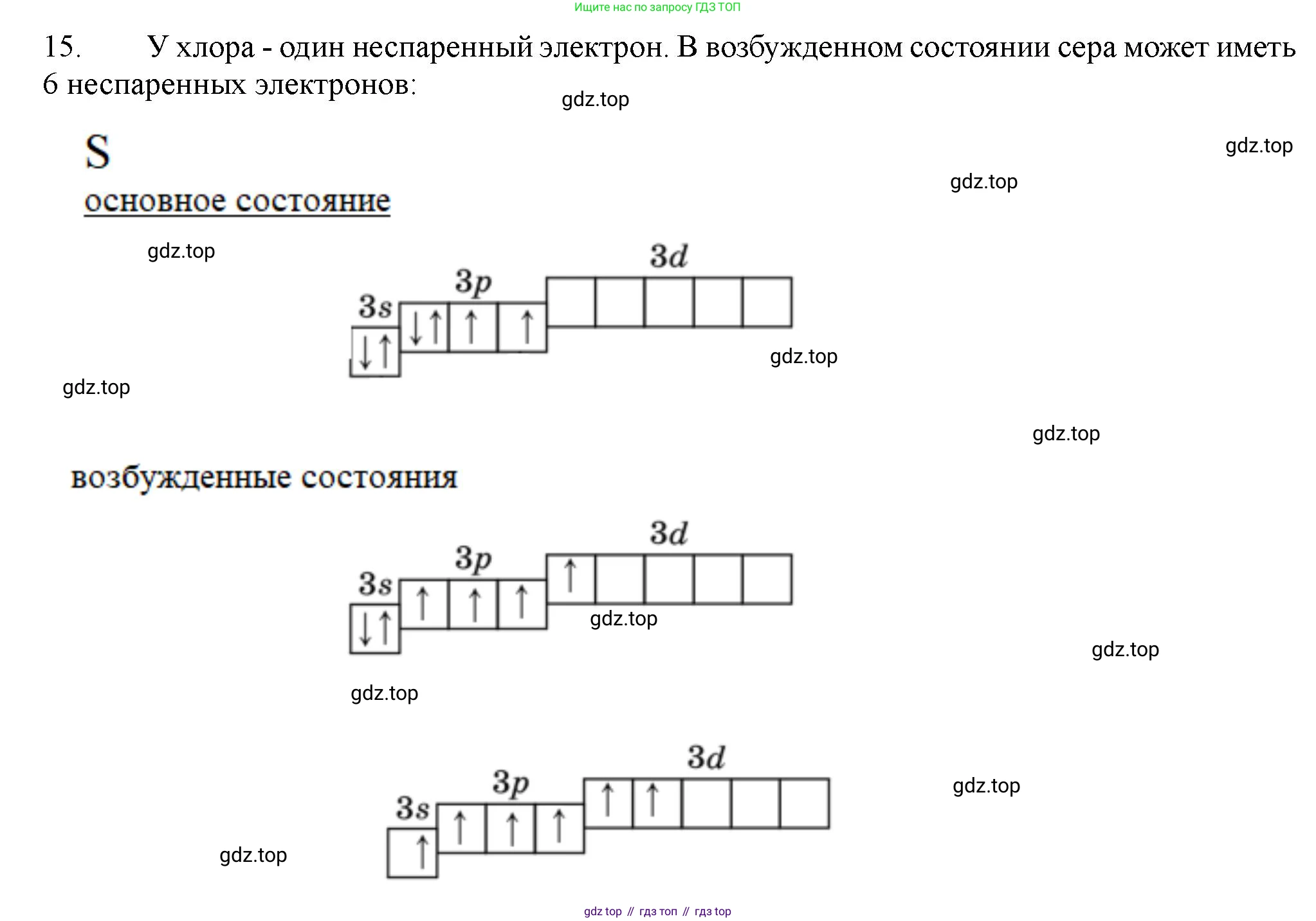 ГДЗ Химия, 11 класс Учебник, авторы: Габриелян Олег Саргисович, Остроумов Игорь Геннадьевич, Сладков Сергей Анатольевич, Левкин Антон Николаевич, издательство Просвещение, Москва, 2021, белого цвета, страница 61, номер 15, Решение