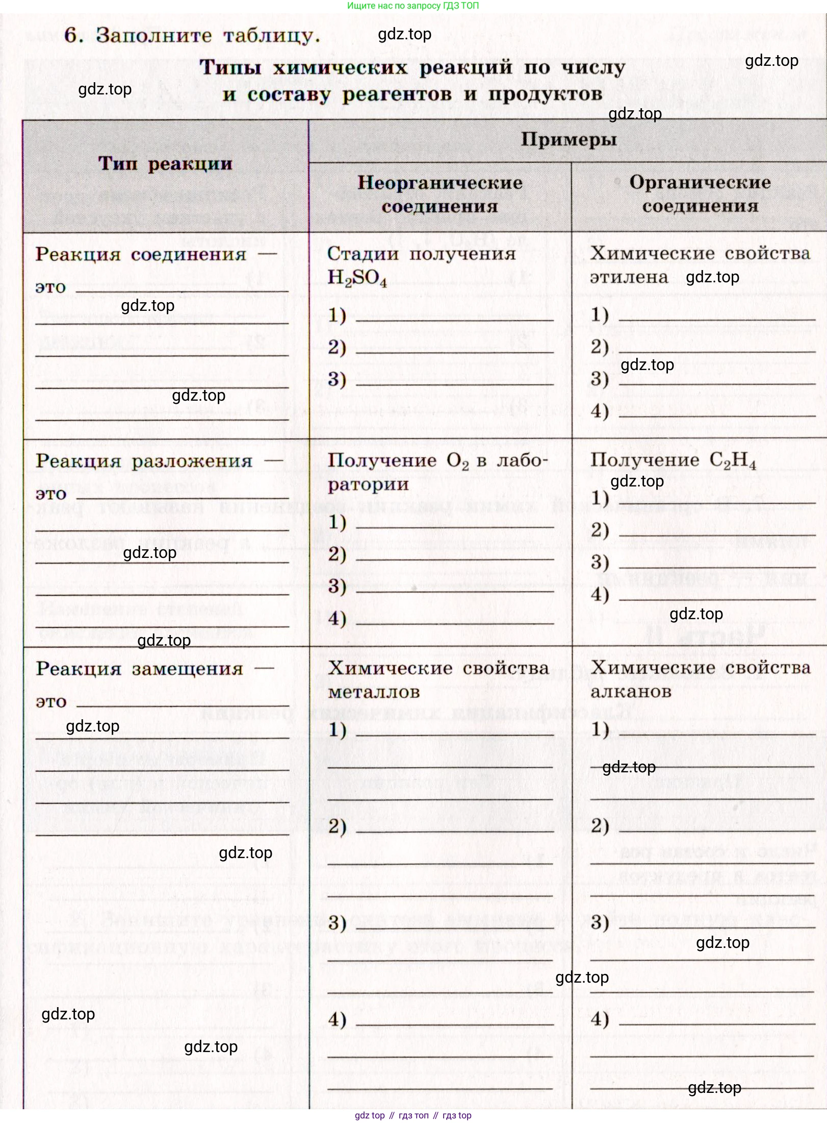 Химия, 11 класс рабочая тетрадь, авторы: Габриелян Олег Саргисович, Сладков Сергей Анатольевич, Остроумов Игорь Геннадьевич, издательство Просвещение, Москва, 2021, белого цвета, страница 37, номер 6, Условие