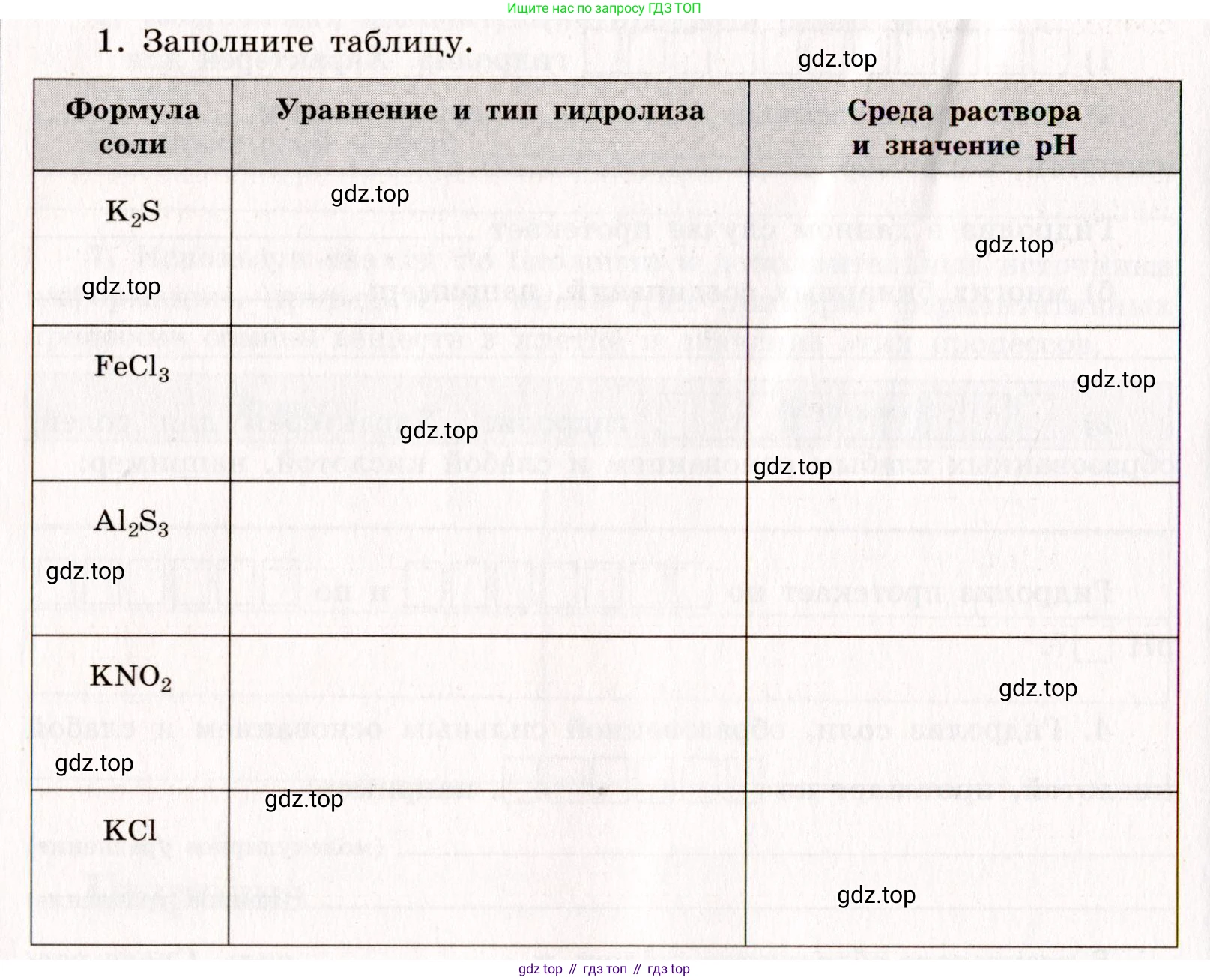 Химия, 11 класс рабочая тетрадь, авторы: Габриелян Олег Саргисович, Сладков Сергей Анатольевич, Остроумов Игорь Геннадьевич, издательство Просвещение, Москва, 2021, белого цвета, страница 52, номер 1, Условие