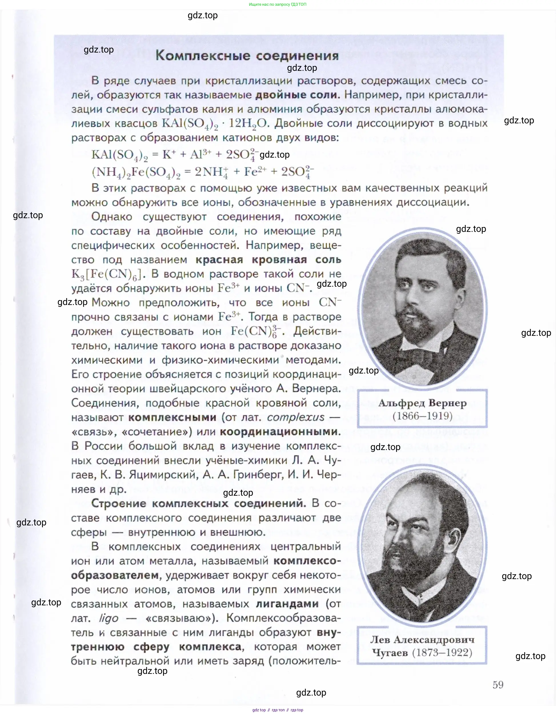 Химия, 11 класс Учебник, авторы: Кузнецова Нинель Евгеньевна, Левкин Антон Николаевич, Шаталов М А, издательство Просвещение, Москва, 2021, страница 59