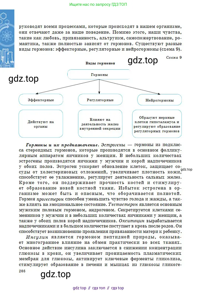 Химия, 11 класс Учебник, авторы: Оспанова Мейрамкуль Кабылбековна, Аухадиева Кырмызы Сейсенбековна, Белоусова Татьяна Геннадьевна, издательство Мектеп, Алматы, 2020, страница 208