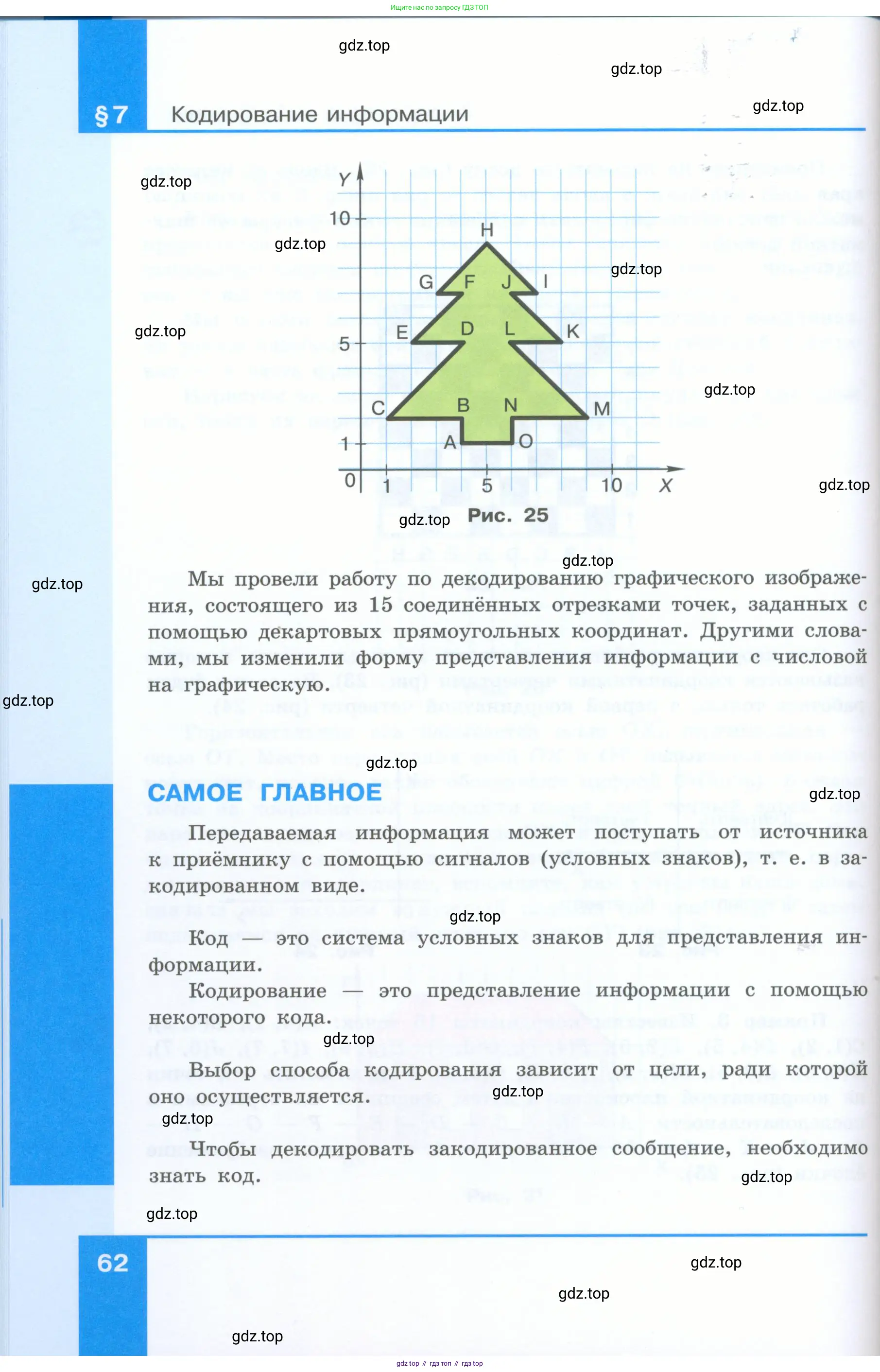 Информатика, 5 класс Учебник, авторы: Босова Людмила Леонидовна, Босова Анна Юрьевна, издательство Просвещение, Москва, 2023, страница 62