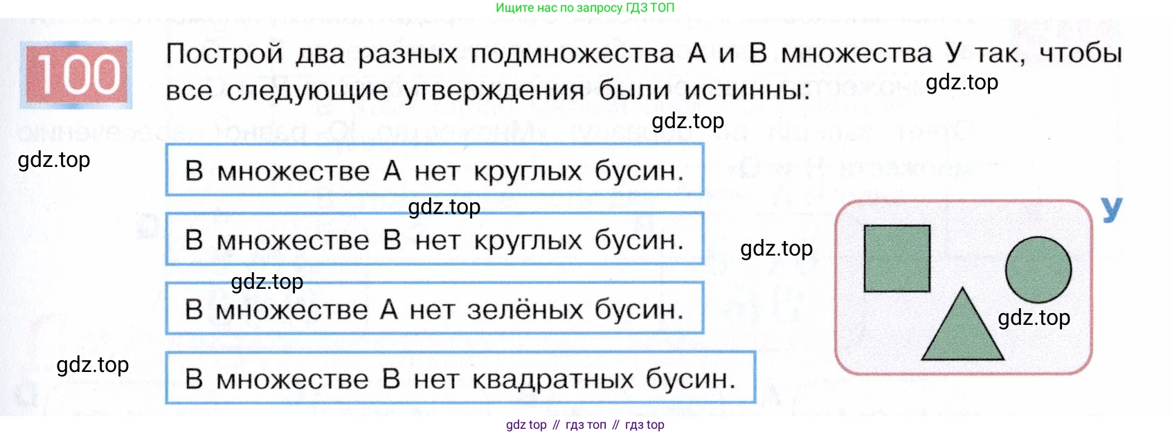 ГДЗ Информатика, 5 класс Учебник, авторы: Семенов Алексей Львович, Рудченко Татьяна Александровна, издательство Просвещение, Москва, 2019, страница 61, номер 100, Условие