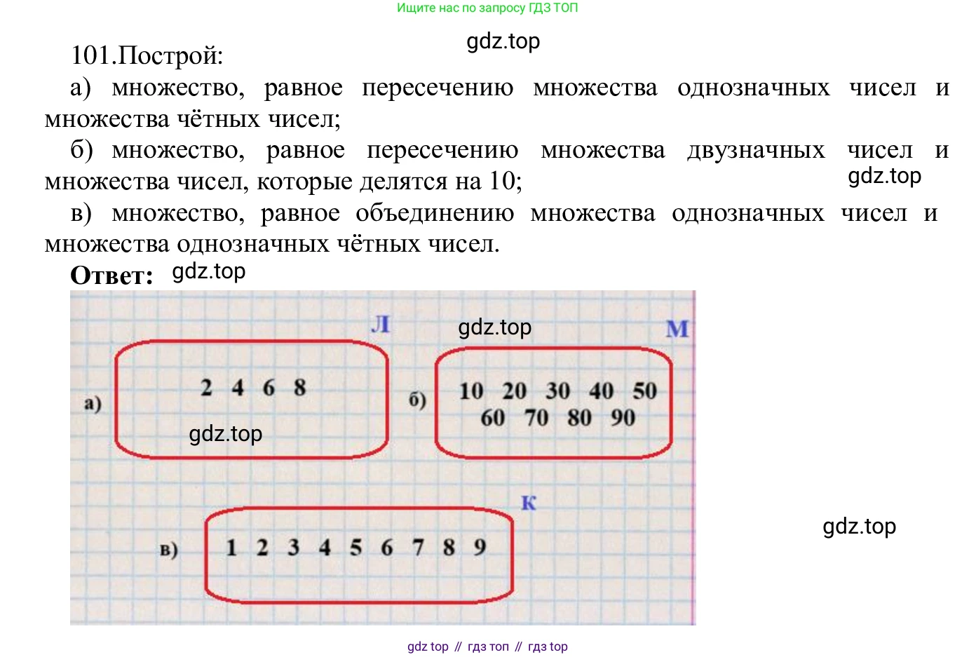 ГДЗ Информатика, 5 класс Учебник, авторы: Семенов Алексей Львович, Рудченко Татьяна Александровна, издательство Просвещение, Москва, 2019, страница 61, номер 101, Решение