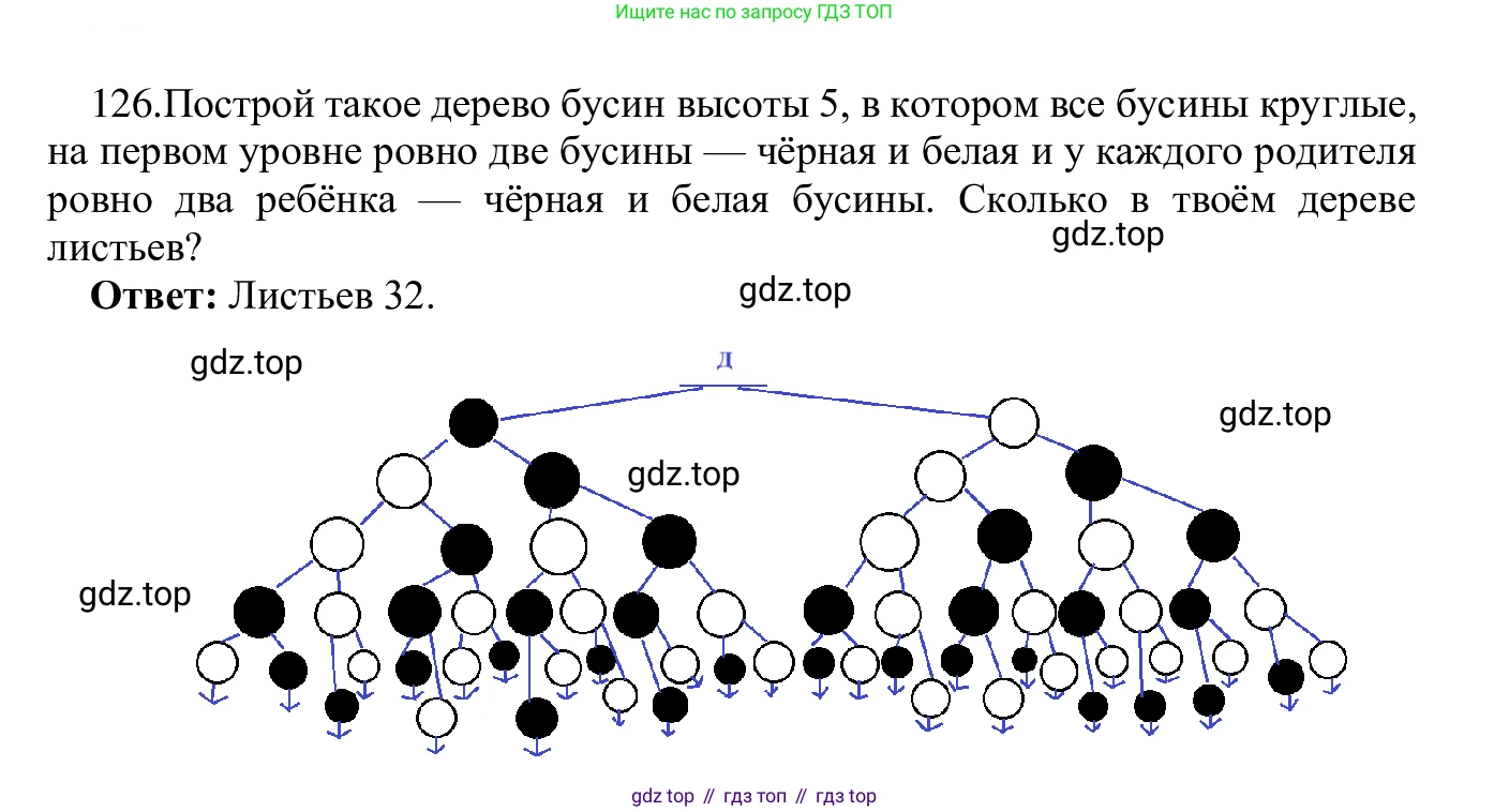 ГДЗ Информатика, 5 класс Учебник, авторы: Семенов Алексей Львович, Рудченко Татьяна Александровна, издательство Просвещение, Москва, 2019, страница 72, номер 126, Решение