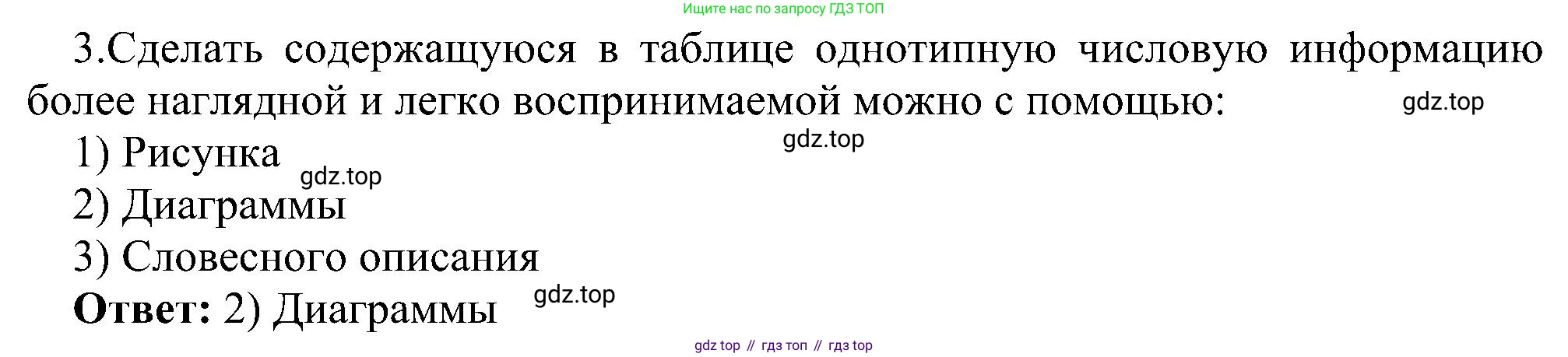 Информатика, 6 класс Самостоятельные и контрольные работы, авторы: Босова Людмила Леонидовна, Босова Анна Юрьевна, издательство Просвещение, Москва, 2020, страница 25, номер 3, Решение