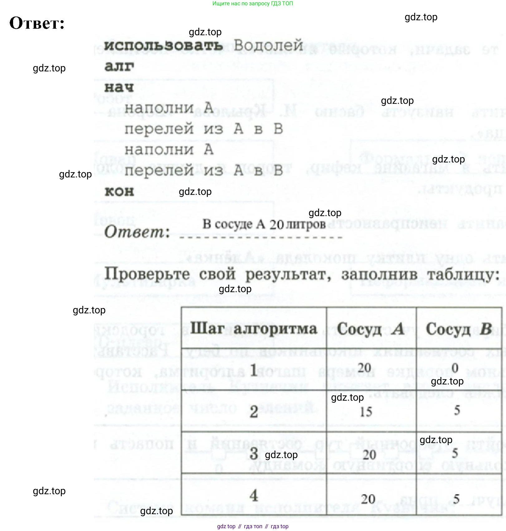 Информатика, 6 класс Самостоятельные и контрольные работы, авторы: Босова Людмила Леонидовна, Босова Анна Юрьевна, издательство Просвещение, Москва, 2020, страница 40, номер 10, Решение (продолжение 2)