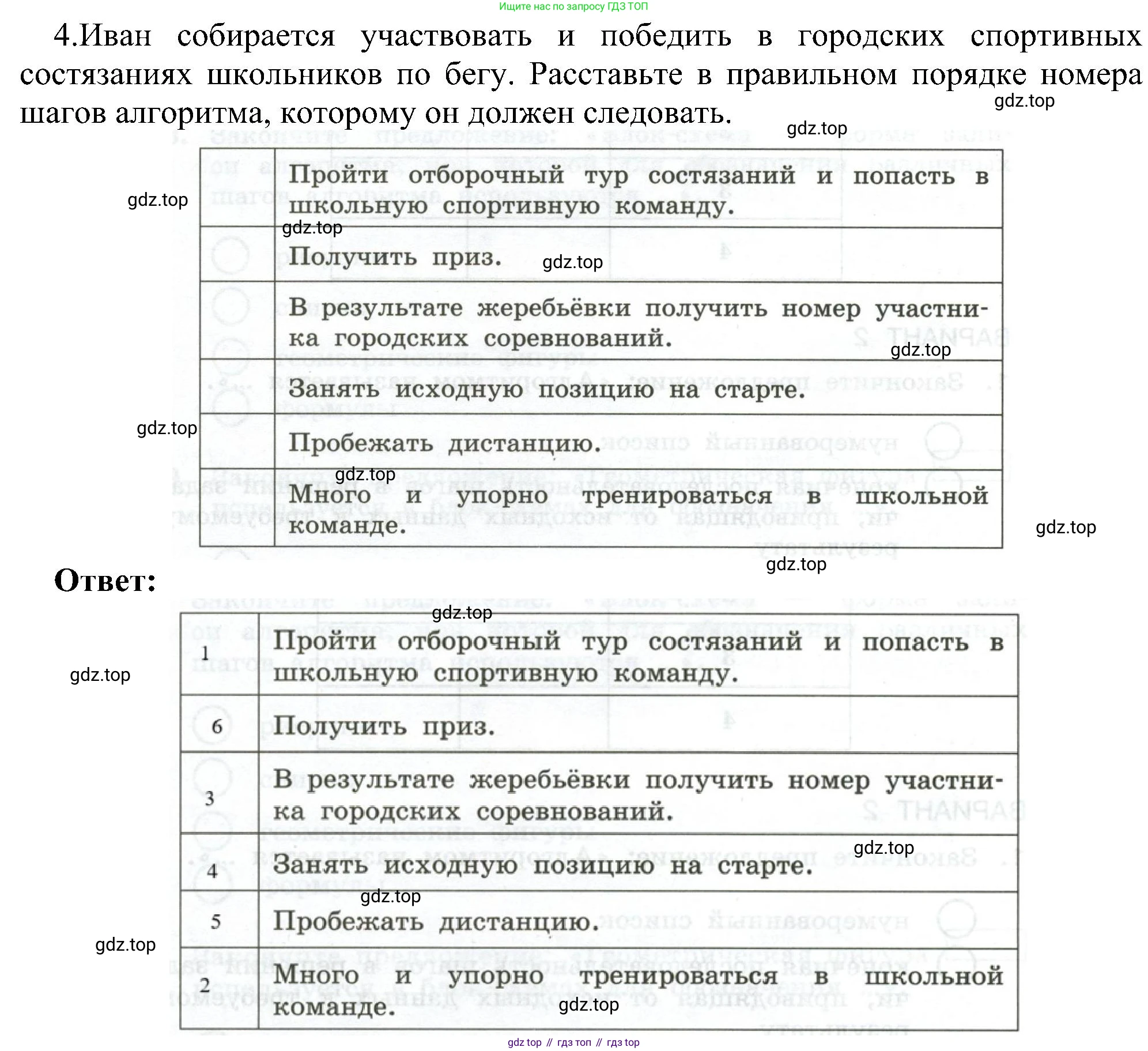 Информатика, 6 класс Самостоятельные и контрольные работы, авторы: Босова Людмила Леонидовна, Босова Анна Юрьевна, издательство Просвещение, Москва, 2020, страница 42, номер 4, Решение