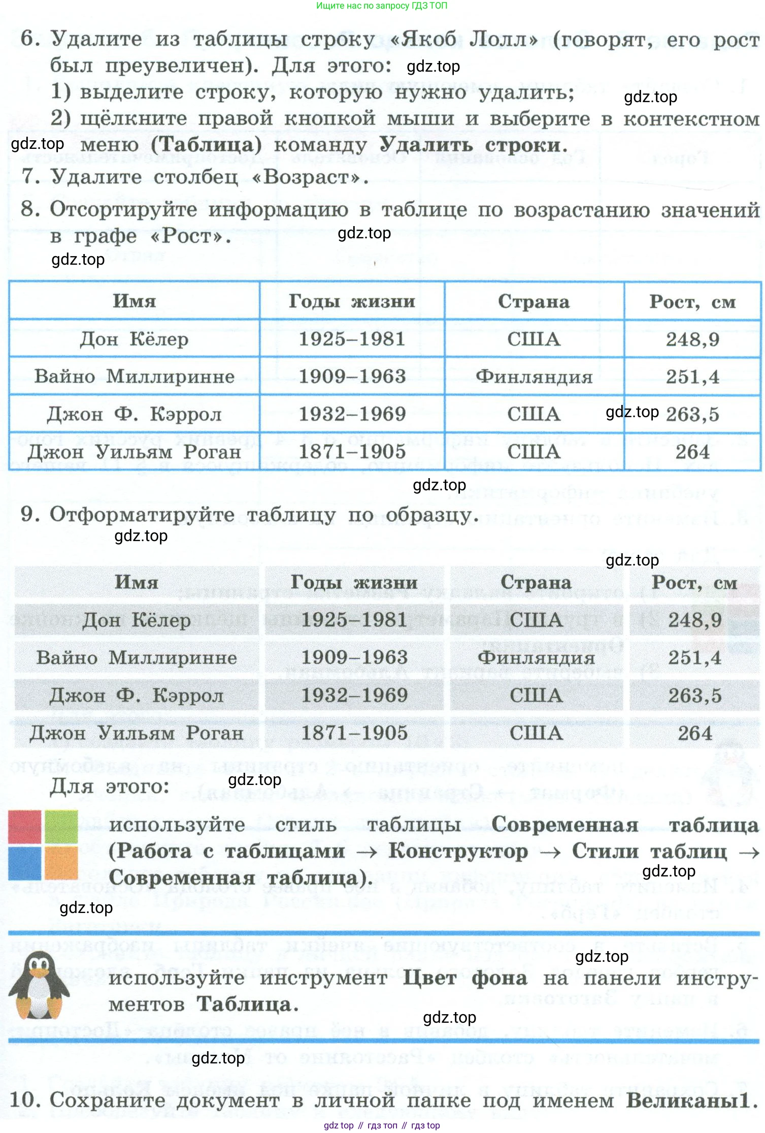 ГДЗ Информатика, 6 класс Учебник, авторы: Босова Людмила Леонидовна, Босова Анна Юрьевна, издательство Просвещение, Москва, 2023, голубого цвета, страница 214, номер 4, Условие (продолжение 4)