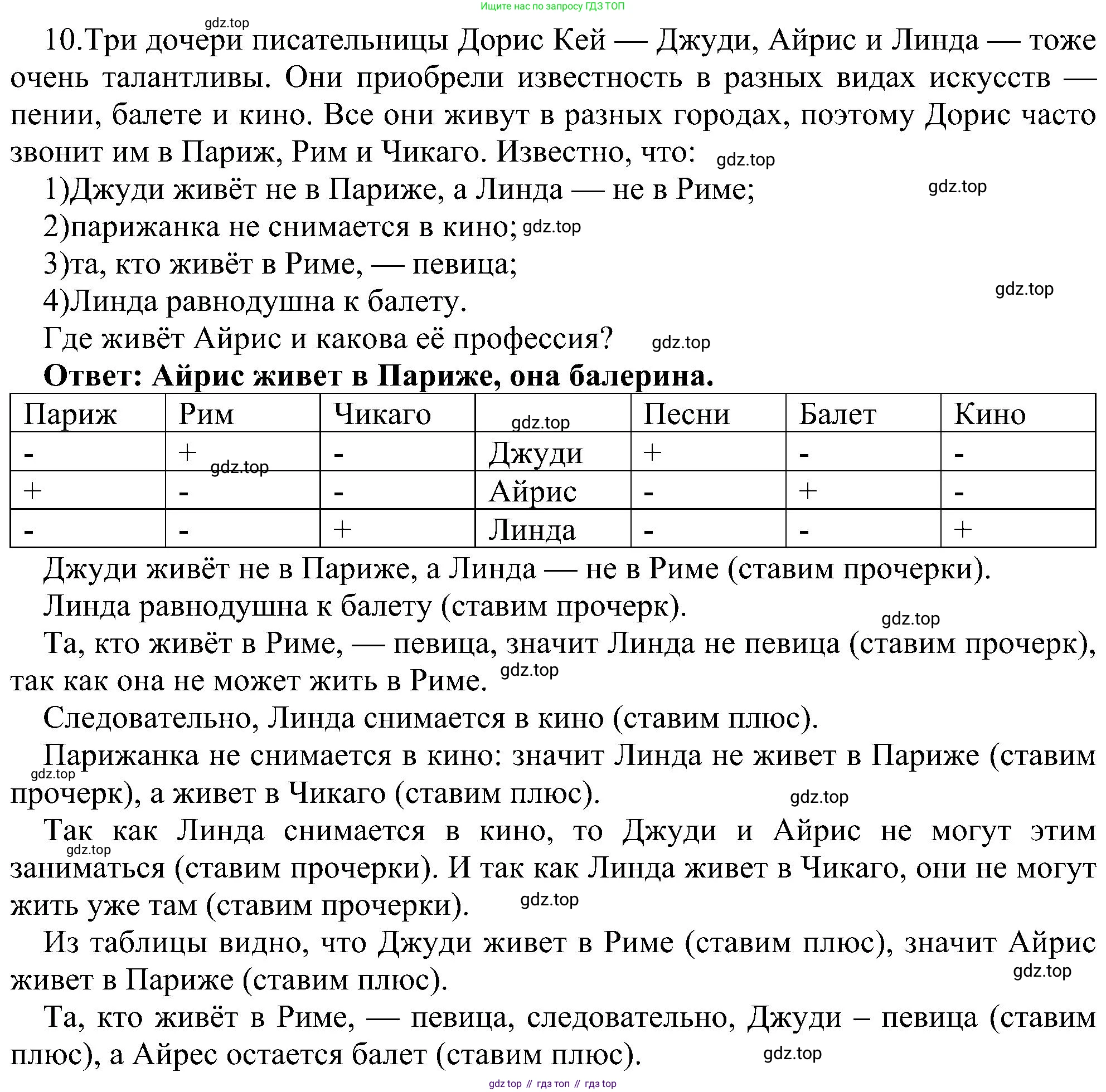 ГДЗ Информатика, 6 класс Учебник, авторы: Босова Людмила Леонидовна, Босова Анна Юрьевна, издательство Просвещение, Москва, 2023, голубого цвета, страница 92, номер 10, Решение