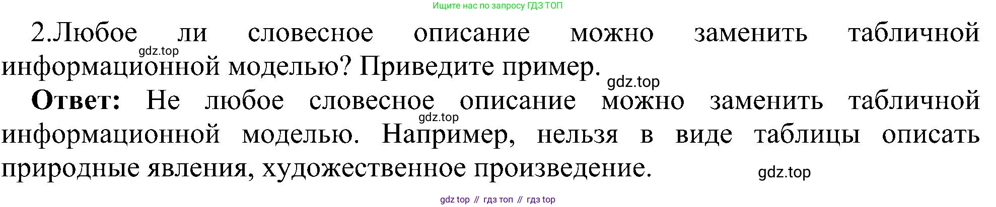 ГДЗ Информатика, 6 класс Учебник, авторы: Босова Людмила Леонидовна, Босова Анна Юрьевна, издательство Просвещение, Москва, 2023, голубого цвета, страница 91, номер 2, Решение