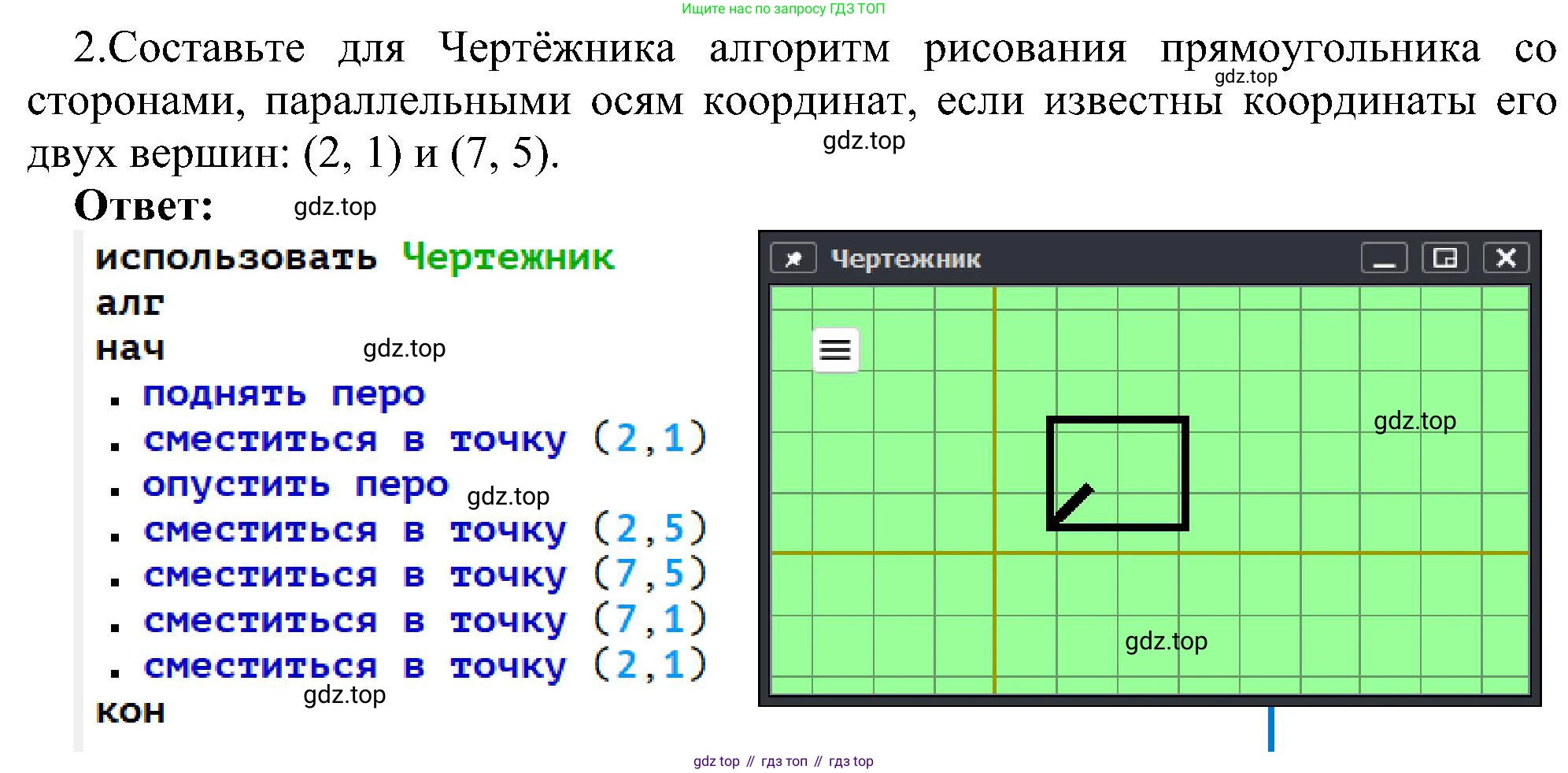 ГДЗ Информатика, 6 класс Учебник, авторы: Босова Людмила Леонидовна, Босова Анна Юрьевна, издательство Просвещение, Москва, 2023, голубого цвета, страница 131, номер 2, Решение