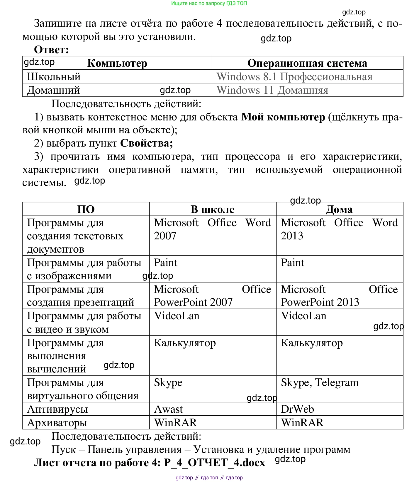 ГДЗ Информатика, 7-9 класс Компьютерный практикум, авторы: Босова Людмила Леонидовна, Босова Анна Юрьевна, Аквилянов Никита Александрович, издательство Просвещение, Москва, 2020, страница 14, Решение (продолжение 2)