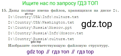 Информатика, 7 класс Учебник, авторы: Босова Людмила Леонидовна, Босова Анна Юрьевна, издательство Просвещение, Москва, 2023, страница 83, номер 15, Условие