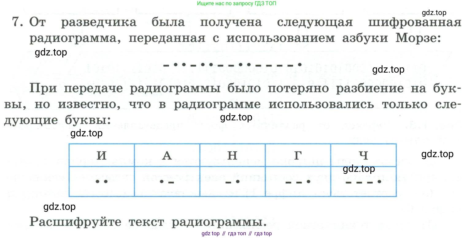 ГДЗ Информатика, 7 класс Учебник, авторы: Босова Людмила Леонидовна, Босова Анна Юрьевна, Аквилянов Никита Александрович, издательство Просвещение, Москва, 2024, Часть 1, страница 36, номер 7, Условие