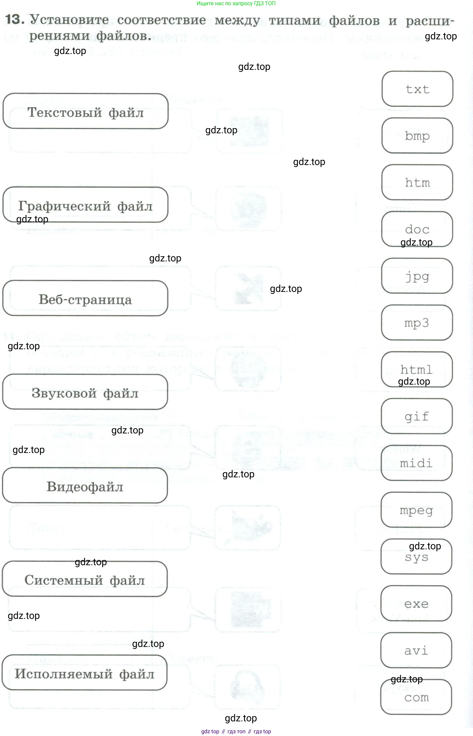 Информатика, 8 класс рабочая тетрадь, авторы: Босова Людмила Леонидовна, Босова Анна Юрьевна, издательство Просвещение, Москва, 2023, Часть 1, страница 12, номер 13, Условие