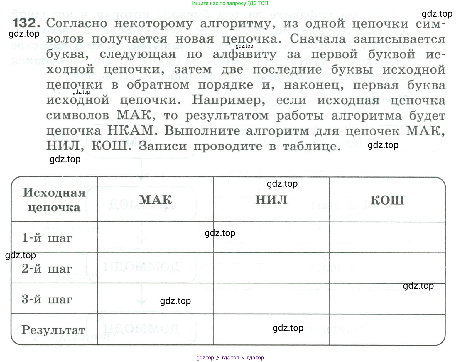 Информатика, 8 класс рабочая тетрадь, авторы: Босова Людмила Леонидовна, Босова Анна Юрьевна, издательство Просвещение, Москва, 2023, Часть 1, страница 90, номер 132, Условие