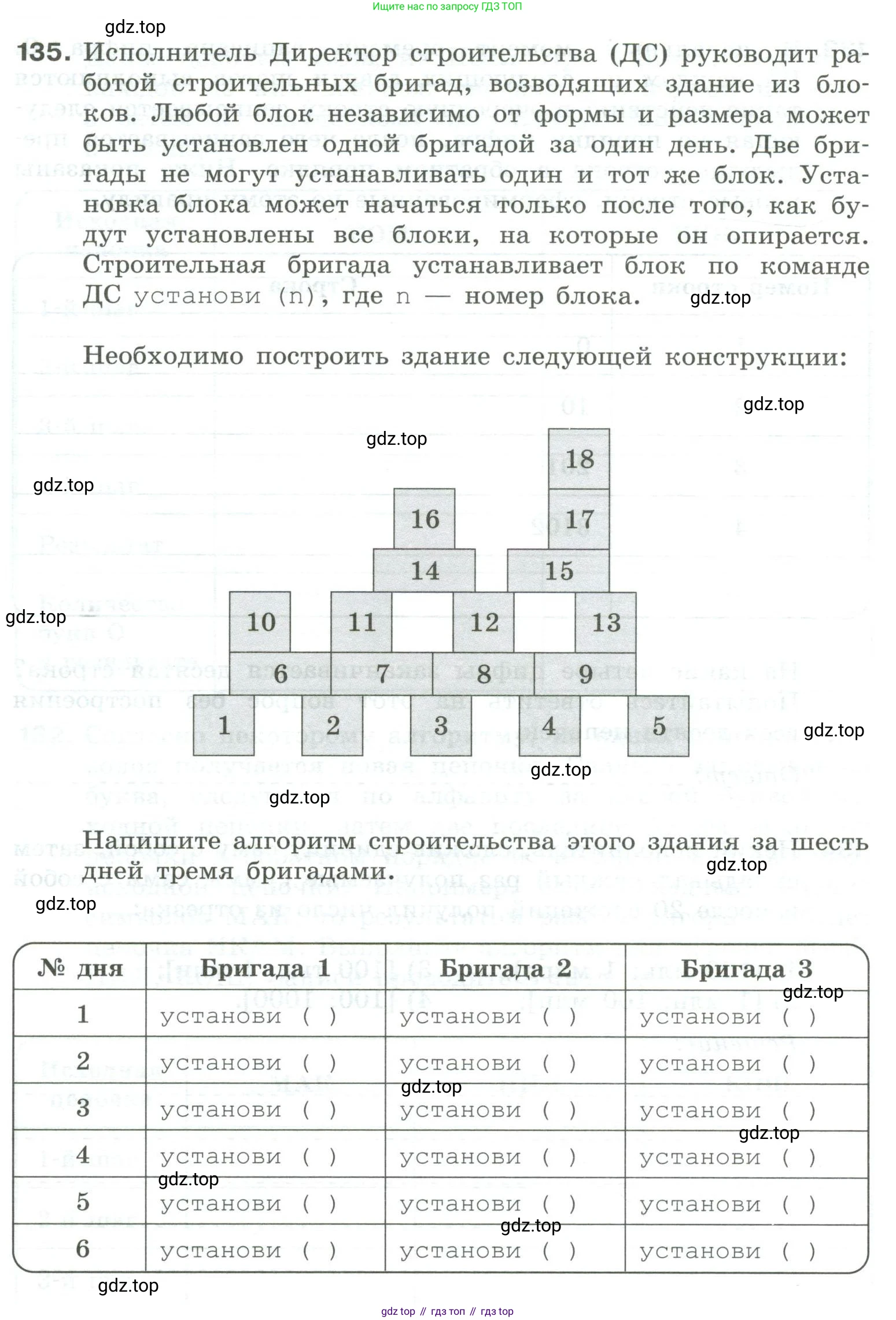 Информатика, 8 класс рабочая тетрадь, авторы: Босова Людмила Леонидовна, Босова Анна Юрьевна, издательство Просвещение, Москва, 2023, Часть 1, страница 92, номер 135, Условие