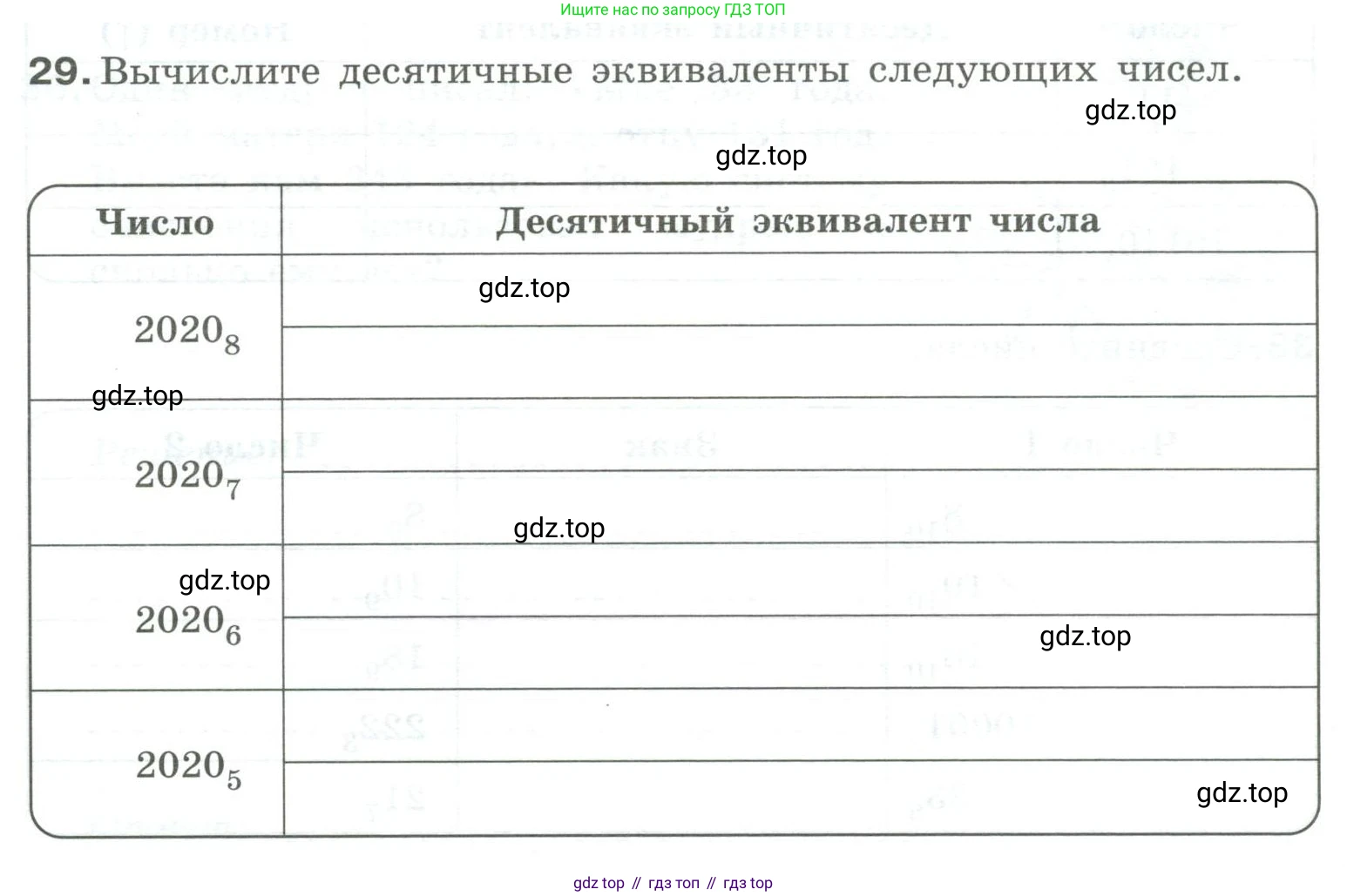 Информатика, 8 класс рабочая тетрадь, авторы: Босова Людмила Леонидовна, Босова Анна Юрьевна, издательство Просвещение, Москва, 2023, Часть 1, страница 21, номер 29, Условие