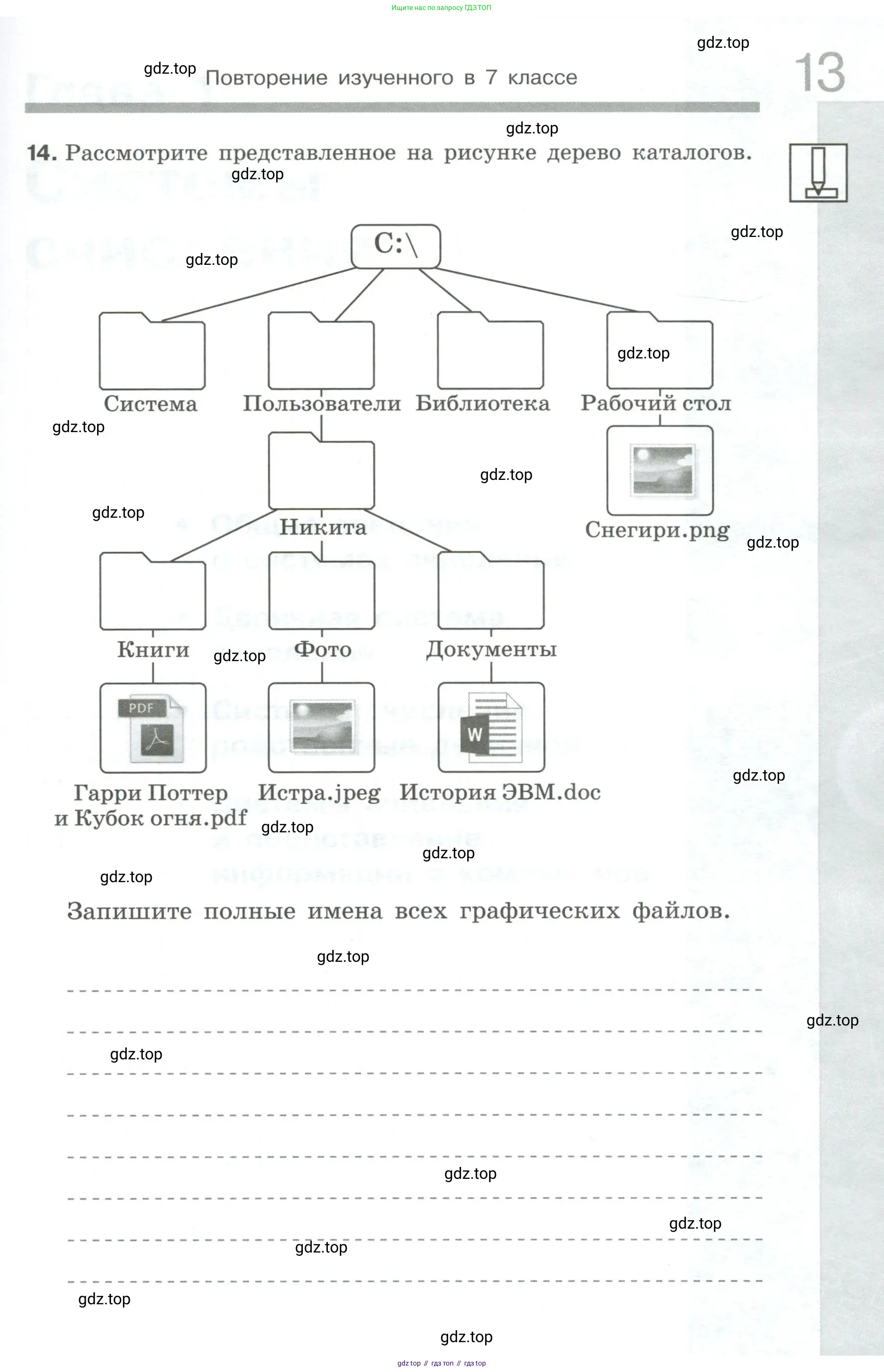 Информатика, 8 класс рабочая тетрадь, авторы: Босова Людмила Леонидовна, Босова Анна Юрьевна, издательство Просвещение, Москва, 2023, Часть 1, страница 13