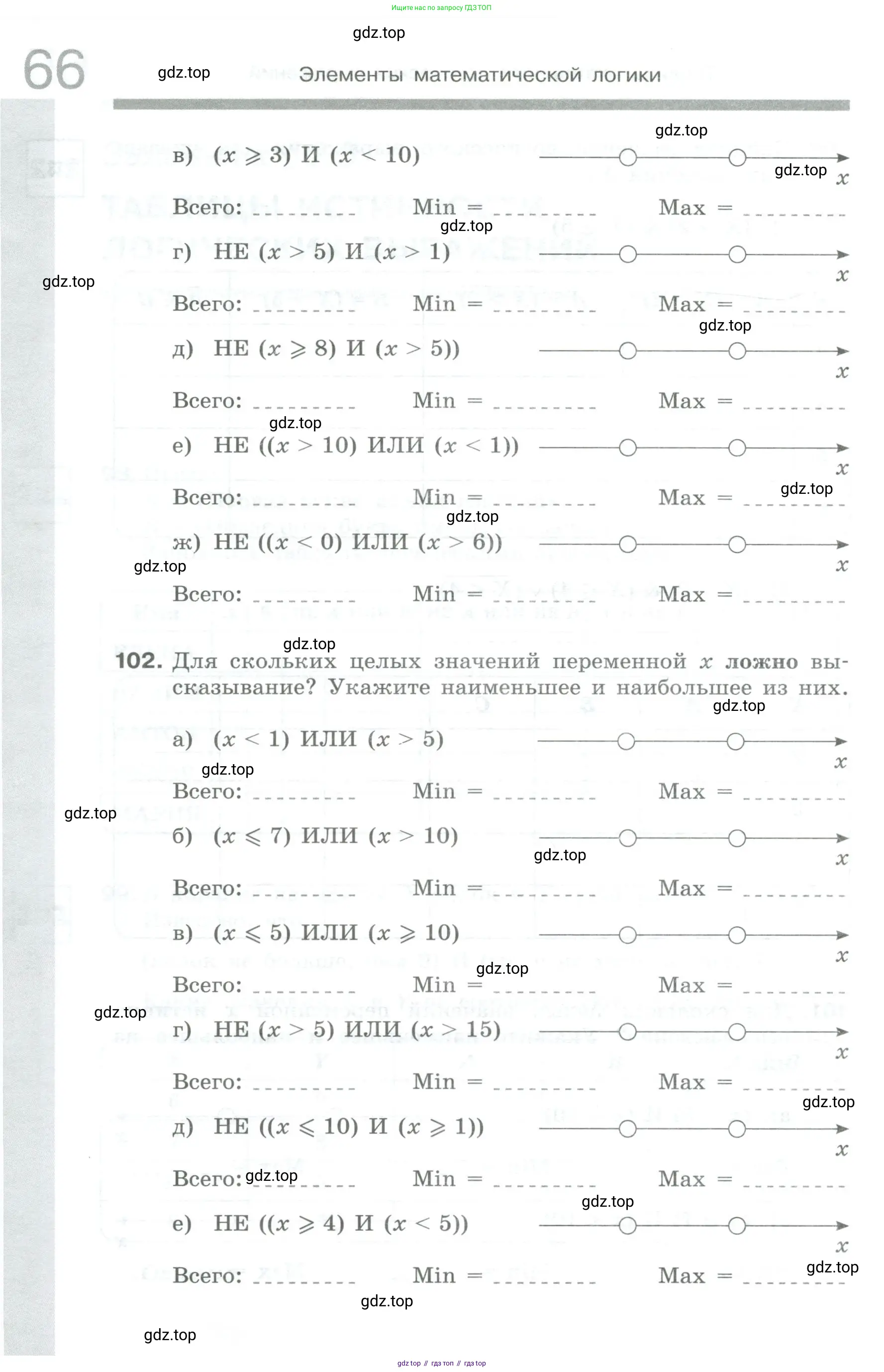 Информатика, 8 класс рабочая тетрадь, авторы: Босова Людмила Леонидовна, Босова Анна Юрьевна, издательство Просвещение, Москва, 2023, Часть 1, страница 66