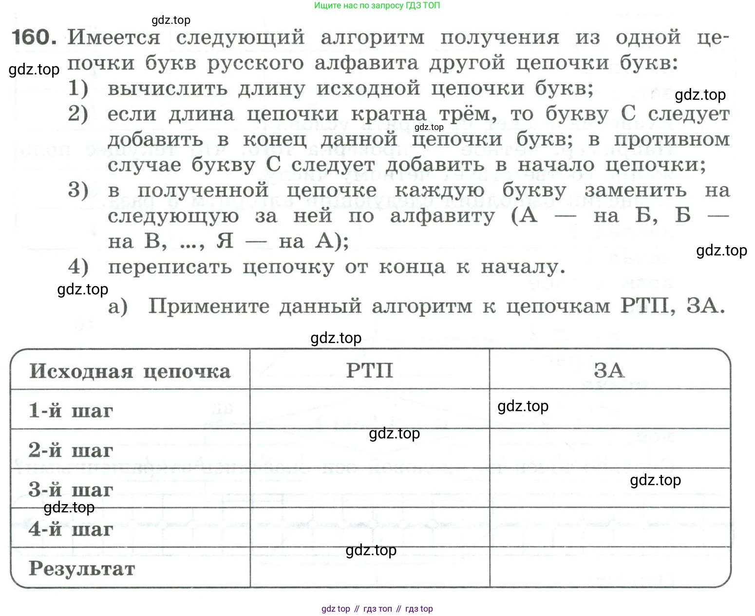 Информатика, 8 класс рабочая тетрадь, авторы: Босова Людмила Леонидовна, Босова Анна Юрьевна, издательство Просвещение, Москва, 2023, Часть 2, страница 15, номер 160, Условие
