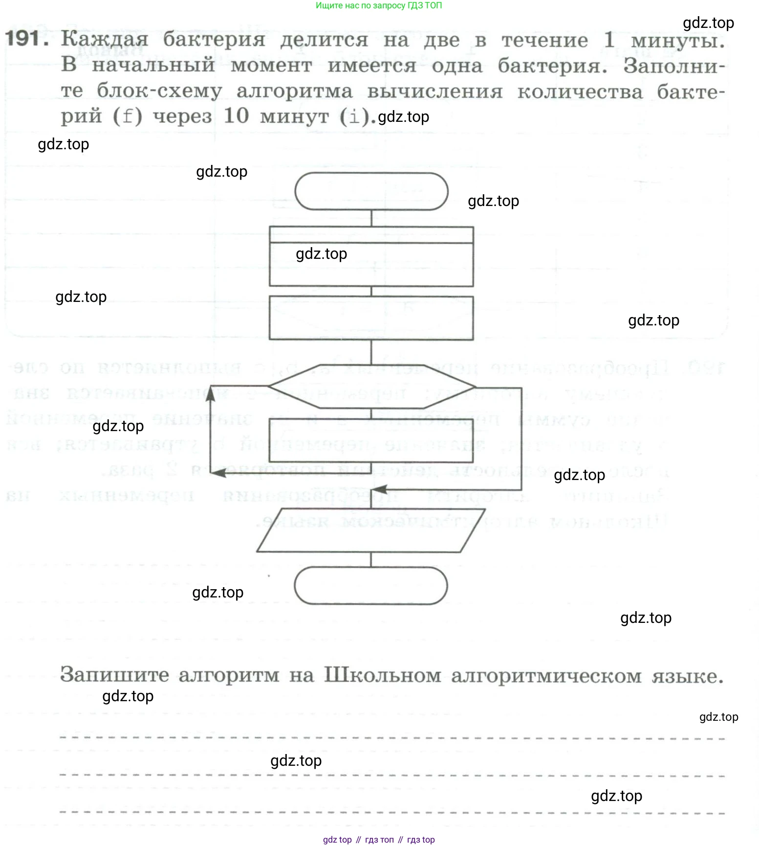Информатика, 8 класс рабочая тетрадь, авторы: Босова Людмила Леонидовна, Босова Анна Юрьевна, издательство Просвещение, Москва, 2023, Часть 2, страница 48, номер 191, Условие