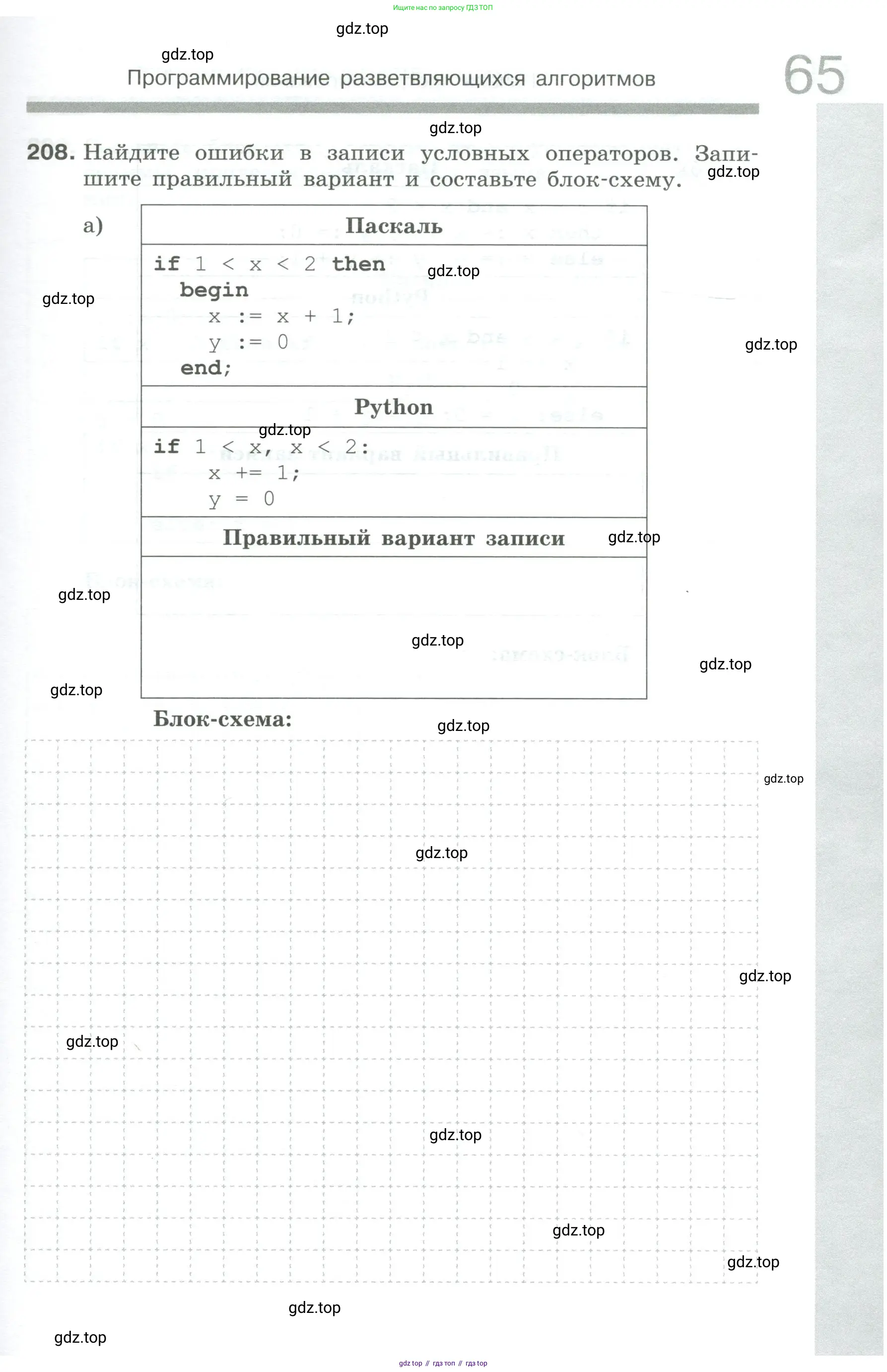 Информатика, 8 класс рабочая тетрадь, авторы: Босова Людмила Леонидовна, Босова Анна Юрьевна, издательство Просвещение, Москва, 2023, Часть 1, страница 65