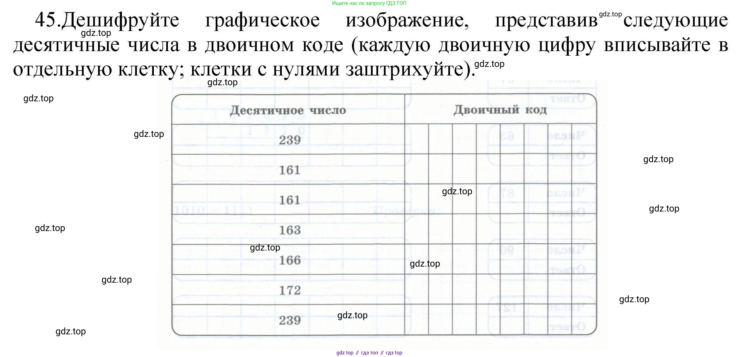 Информатика, 8 класс рабочая тетрадь, авторы: Босова Людмила Леонидовна, Босова Анна Юрьевна, издательство Просвещение, Москва, 2023, Часть 1, страница 29, номер 45, Решение