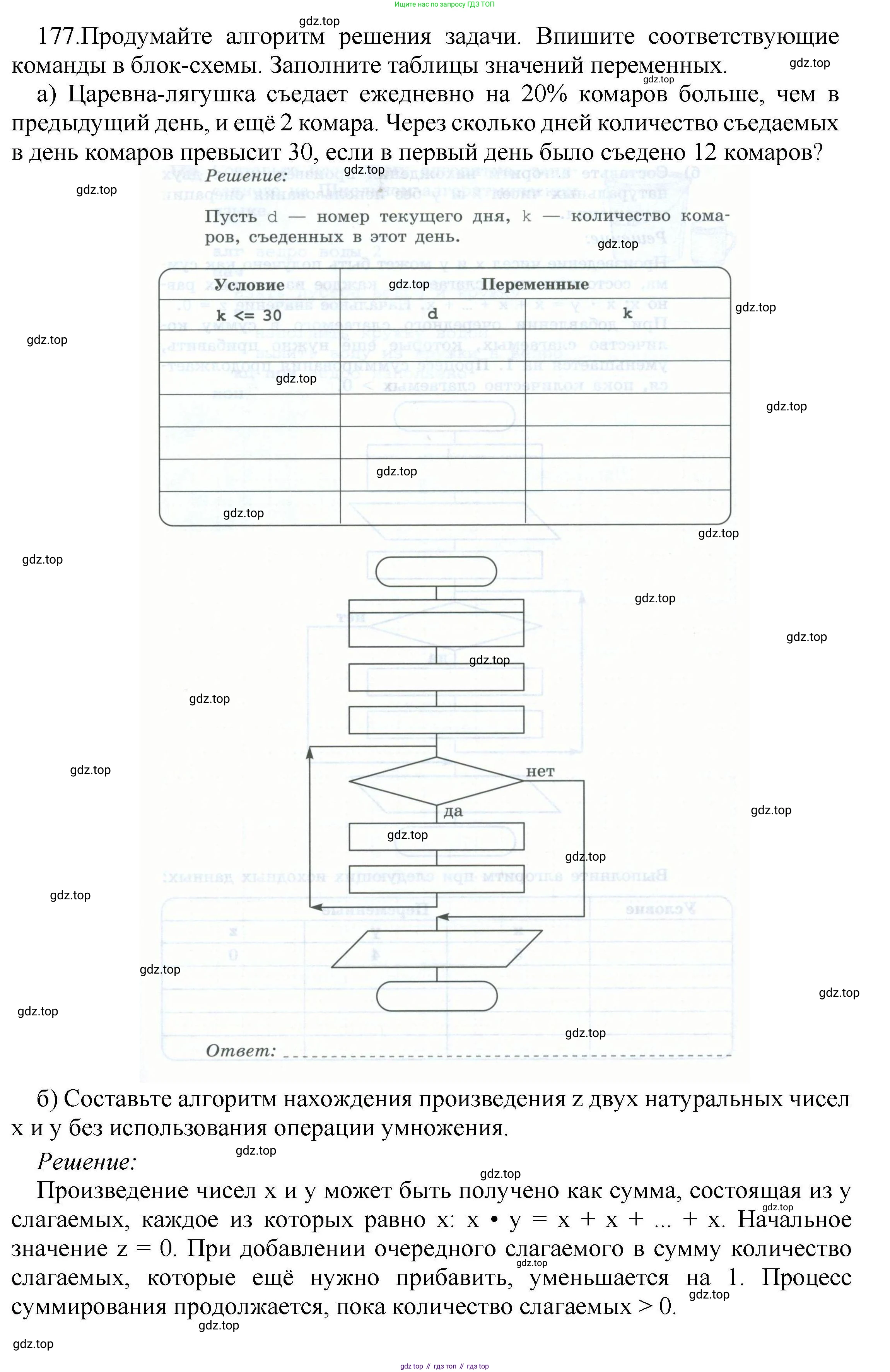 Информатика, 8 класс рабочая тетрадь, авторы: Босова Людмила Леонидовна, Босова Анна Юрьевна, издательство Просвещение, Москва, 2023, Часть 2, страница 30, номер 177, Решение