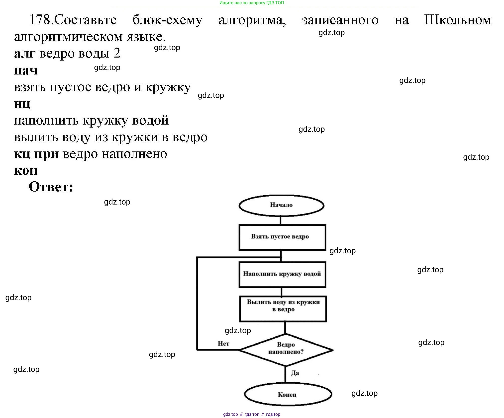 Информатика, 8 класс рабочая тетрадь, авторы: Босова Людмила Леонидовна, Босова Анна Юрьевна, издательство Просвещение, Москва, 2023, Часть 2, страница 33, номер 178, Решение